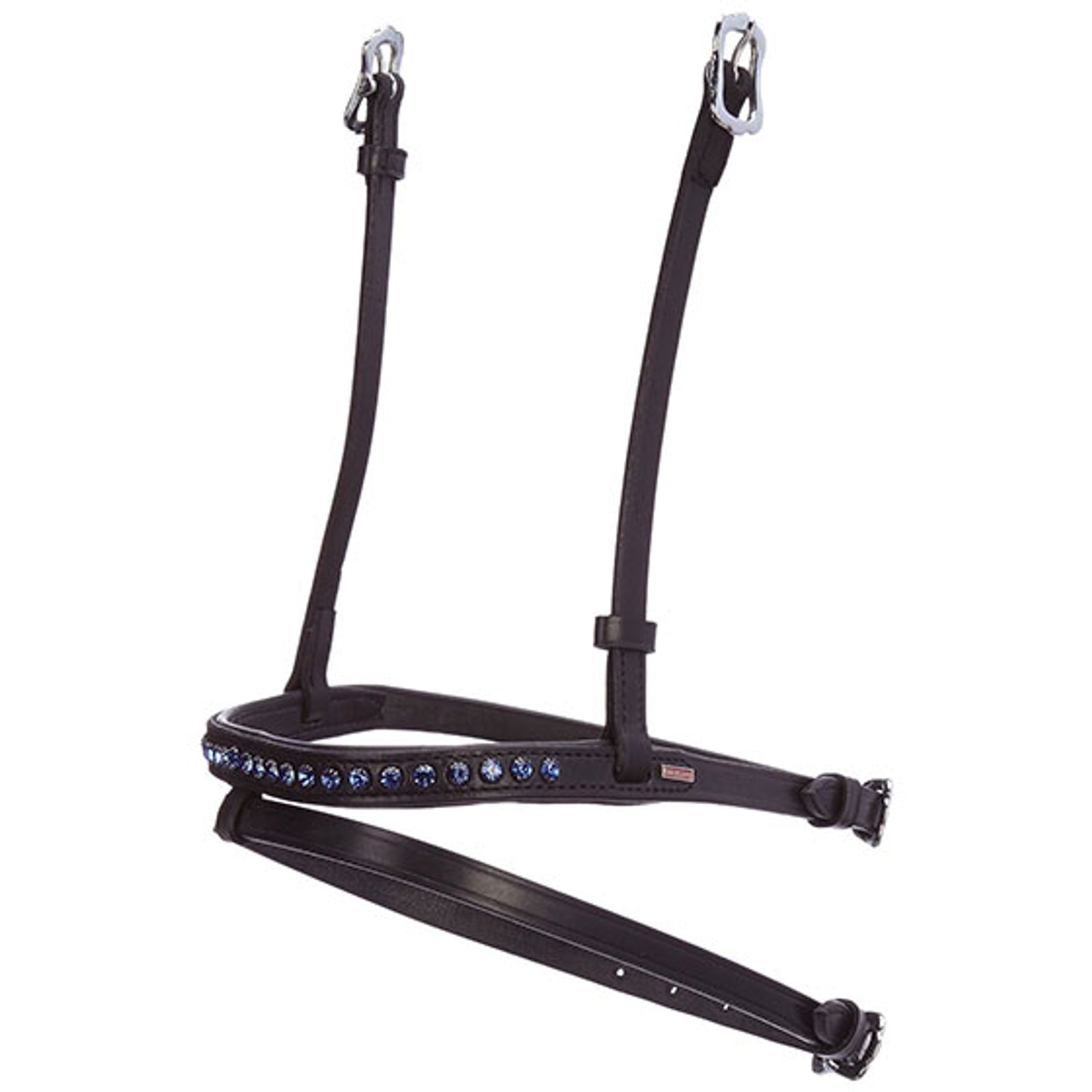 Karlslund gecombineerde neusriem, 1 rij kristallen Hoofdstellen & Teugels