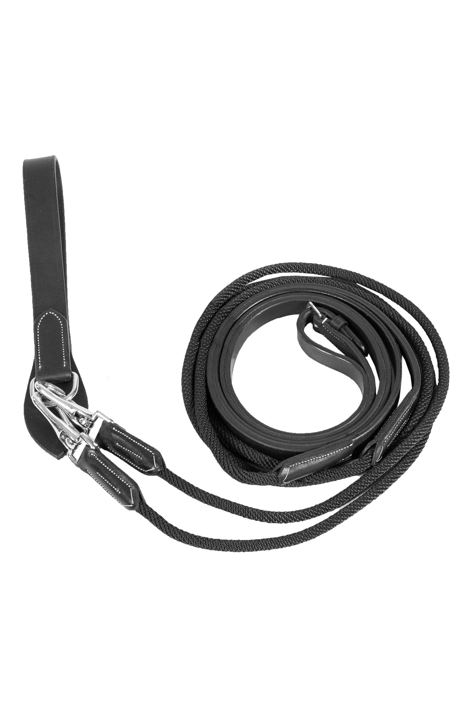 Horze Sparta Nylon/Leder Slofteugels Hoofdstellen & Teugels