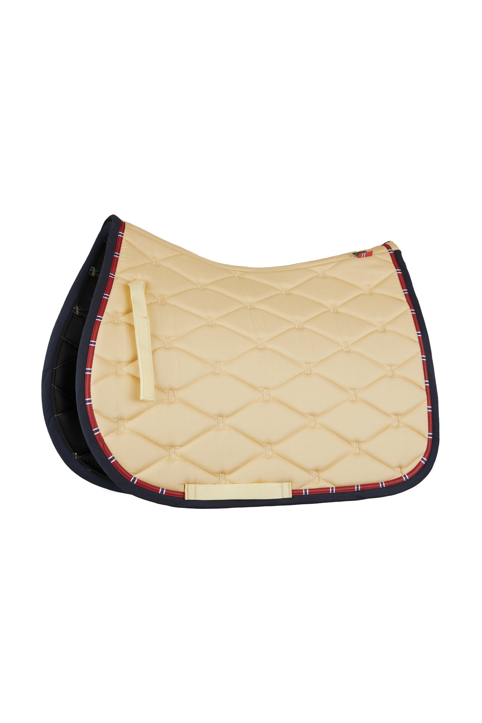 B Vertigo Amory dressuurzadeldek met een monogram borduursel Zadeldekjes