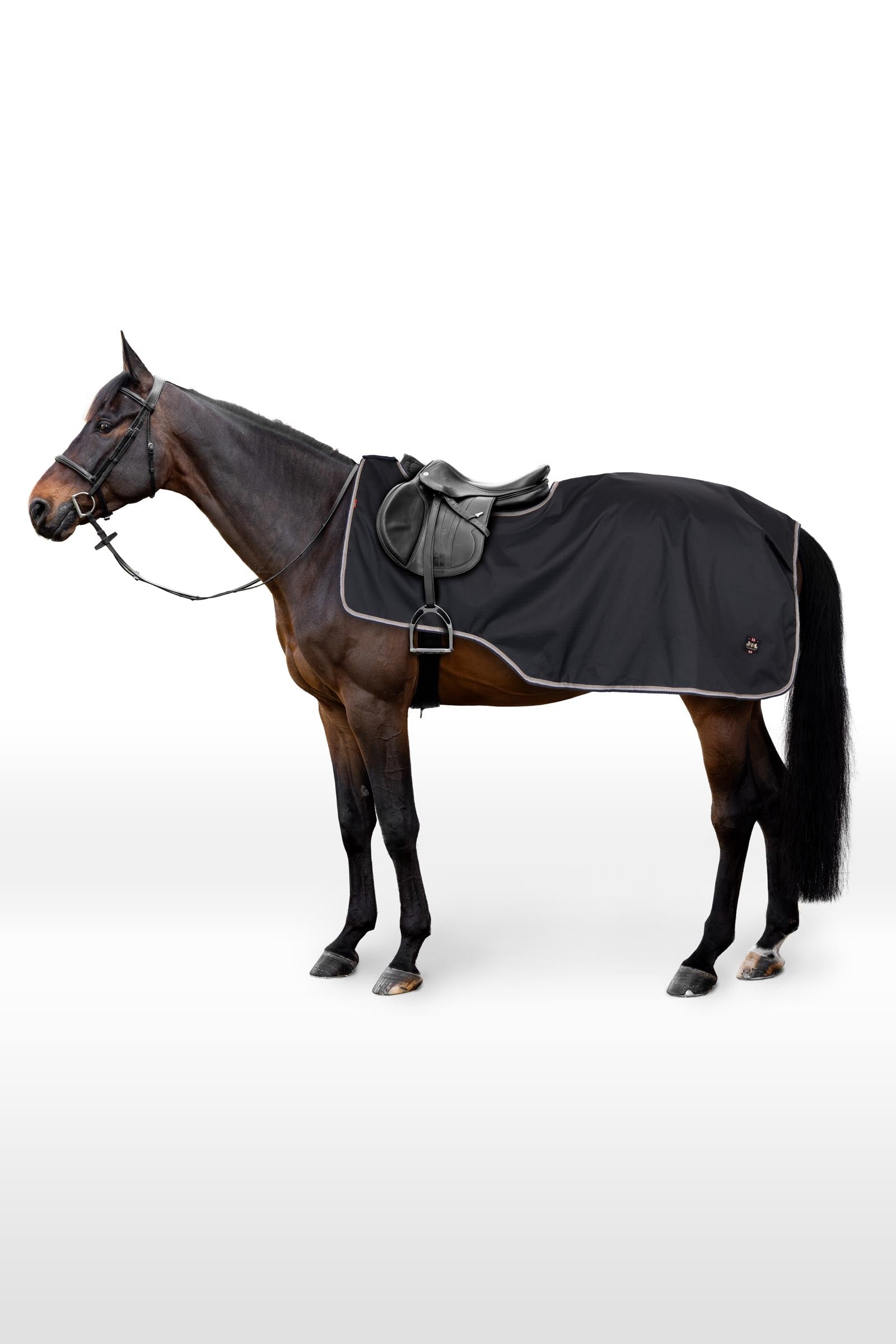 B Vertigo Lachlan 600D Regendeken met wollen voering Paardendekens