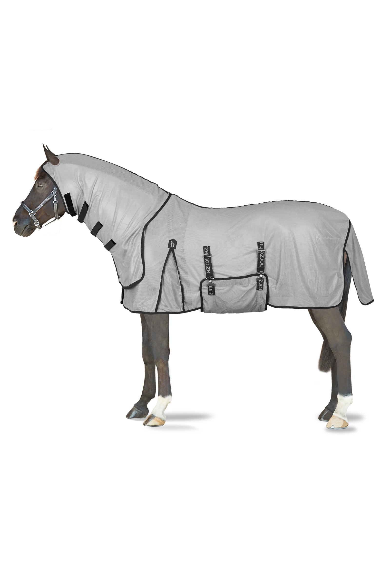 Horze Paso Fino vliegendeken met kap en UV bescherming Paardendekens