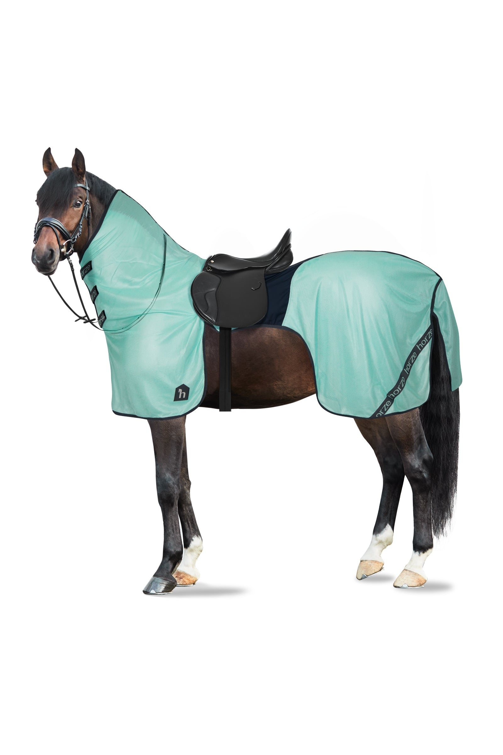 Horze Paso Fino rij-vliegendeken met afneembare hals en UV bescherming Paardendekens