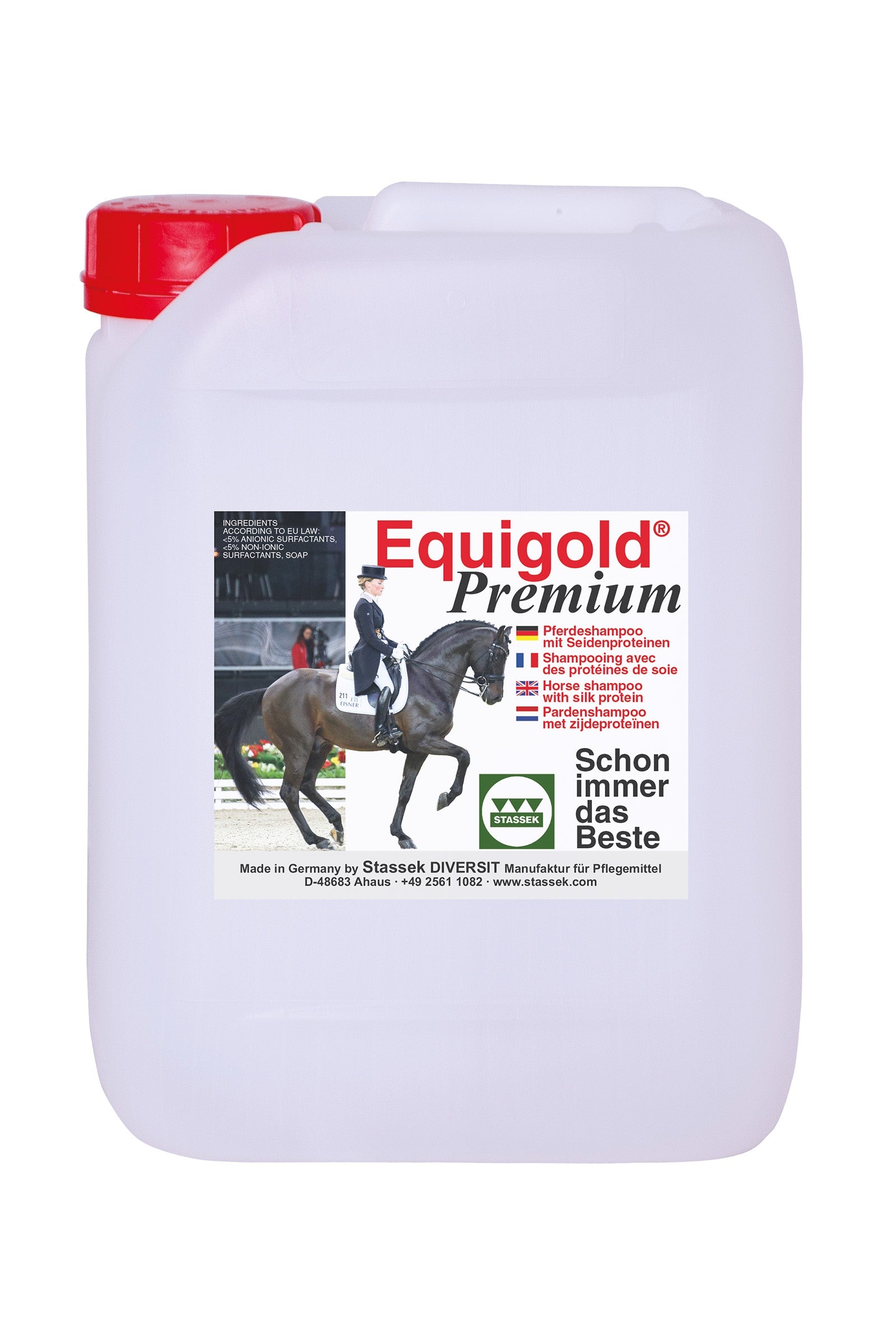 Stassek Equigold Premium Paardenshampoo, 2 liter Gezondheid