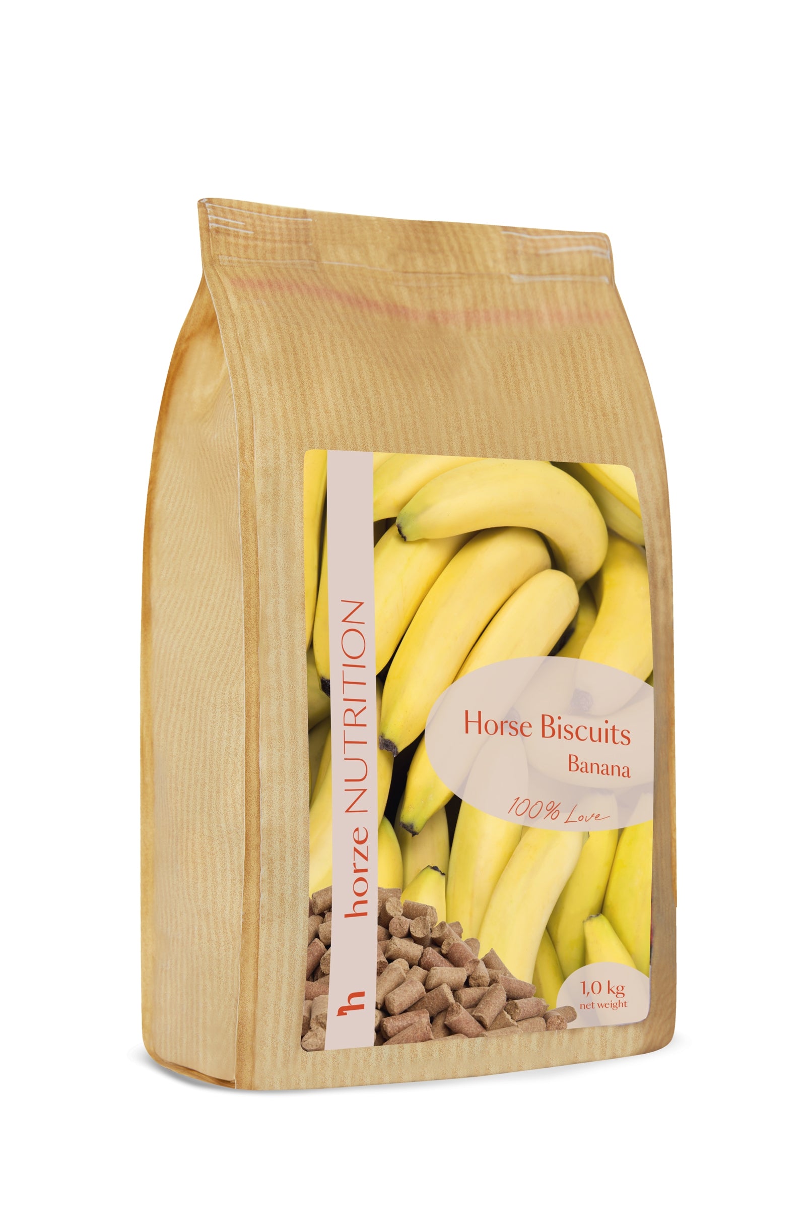 Horze Biscuits Banana, paardensnoepjes, 1 kilo Horse Feed & Nutrition