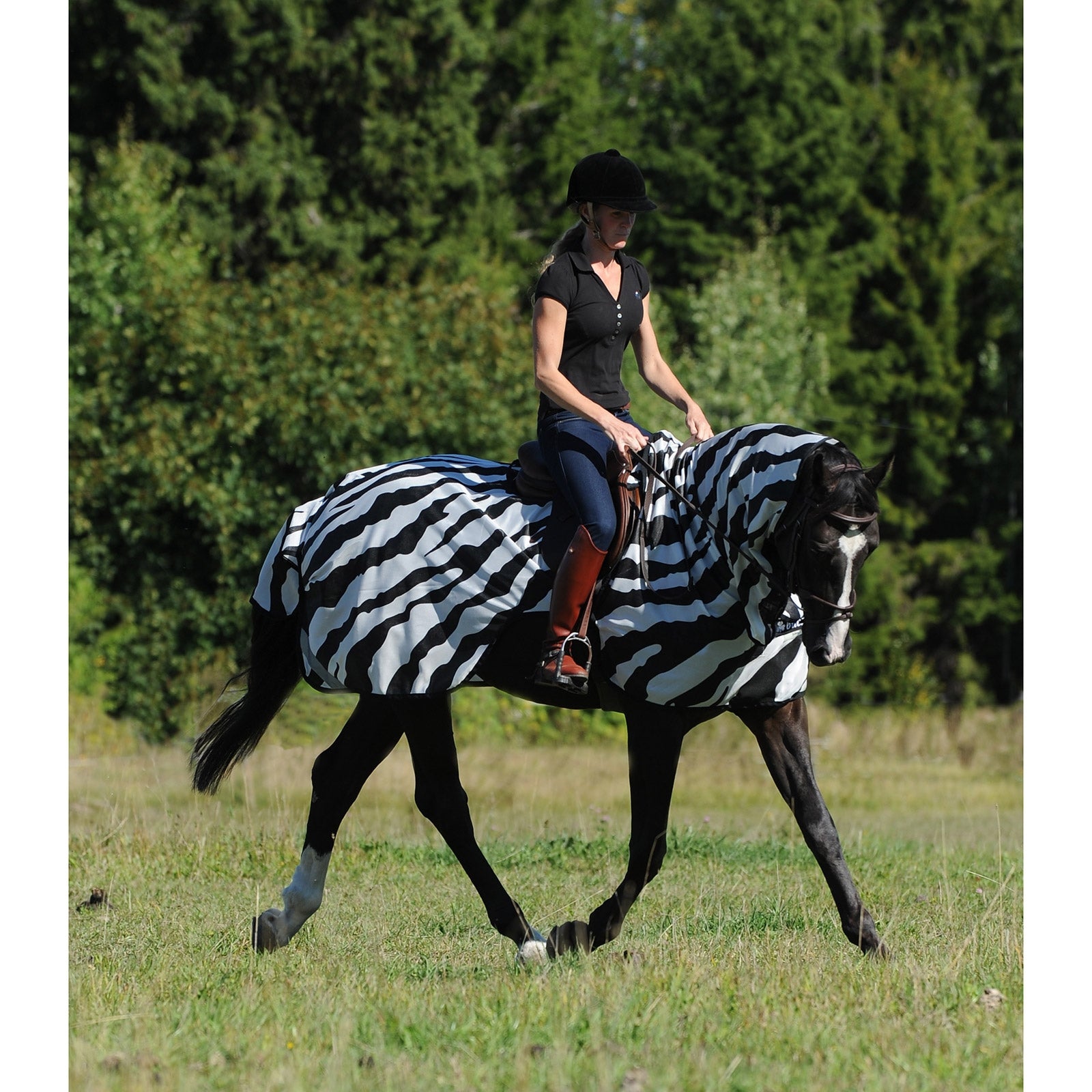 Bucas Buzz-Off Zebra Rijdeken Paardendekens