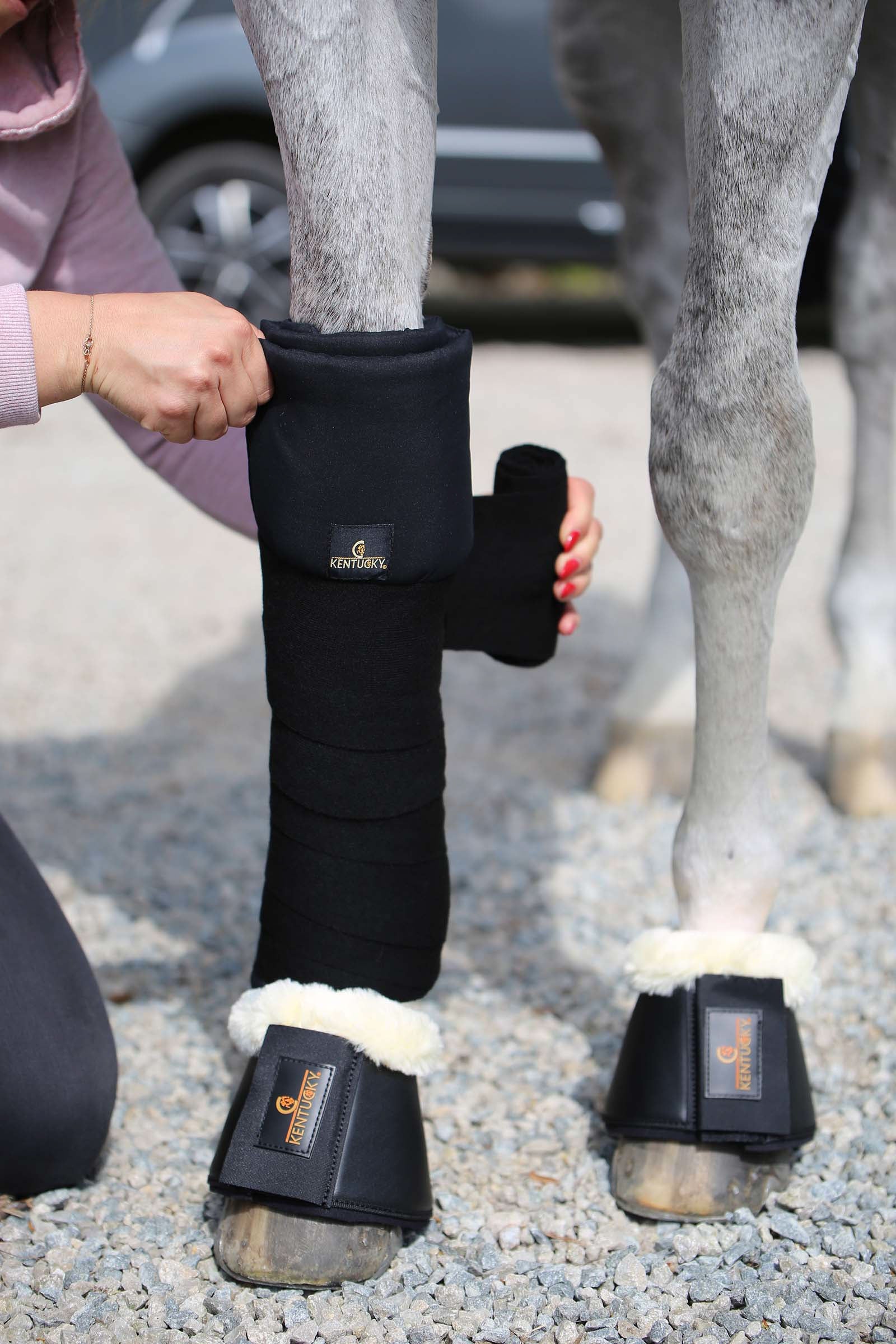 Kentucky Horsewear Gewatteerde Bandage Onderlegger, set van 4 Leg Protection & Hoof Protection for Horses