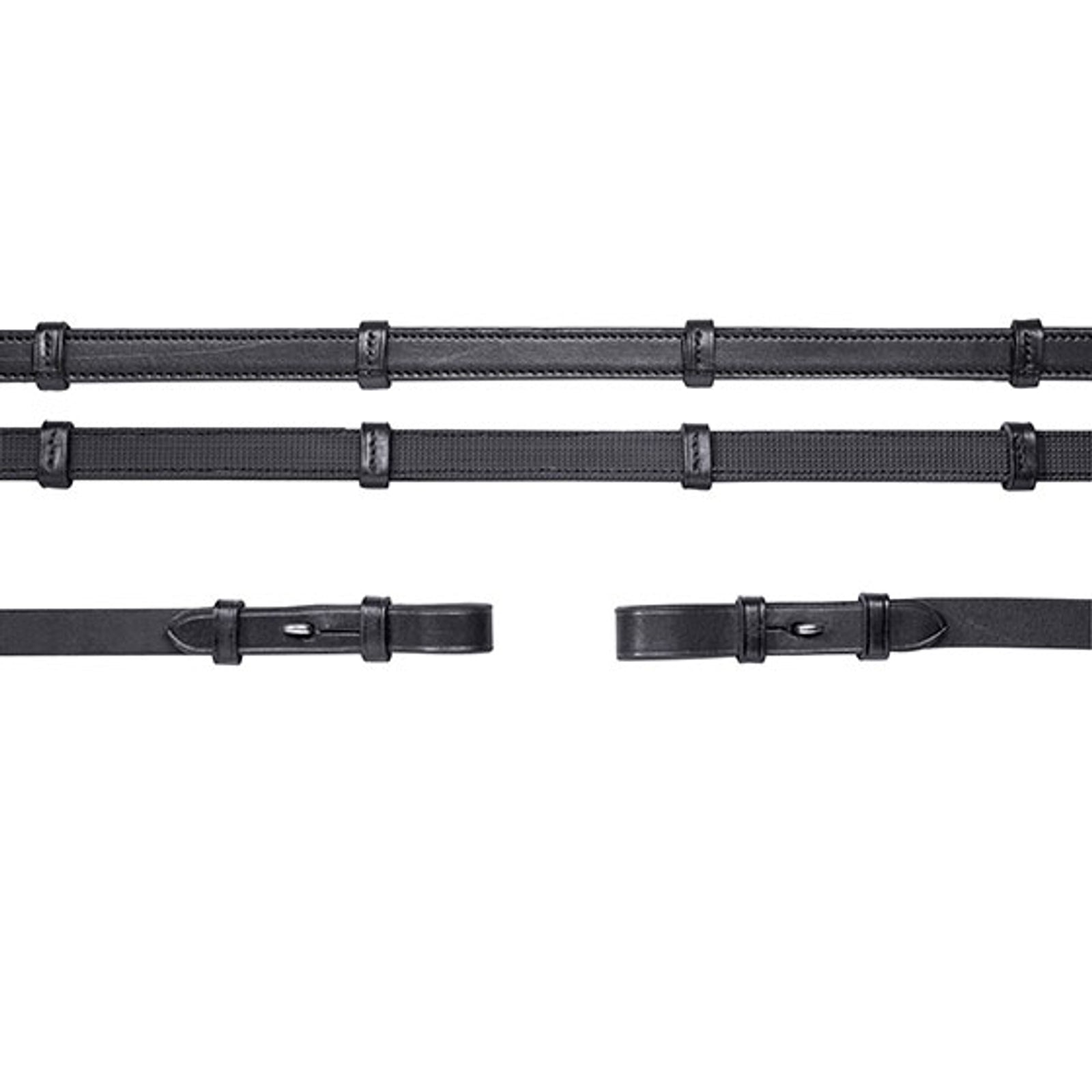 Schockemöhle Sports Leren teugels (rubber inwendig), Teugels voor Stang&Trens Hoofdstel Basic Hoofdstellen & Teugels