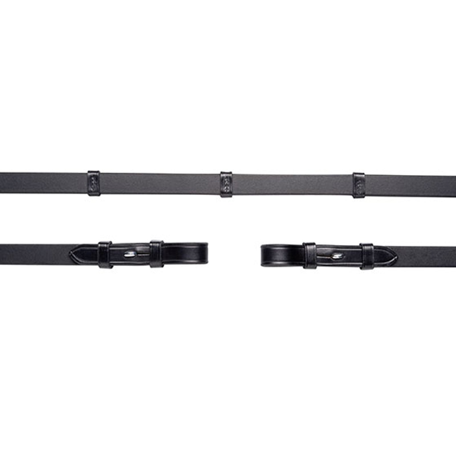 Schockemöhle Sports Leren teugels, haken, 16 mm, 5 stoppers, geen m Hoofdstellen & Teugels
