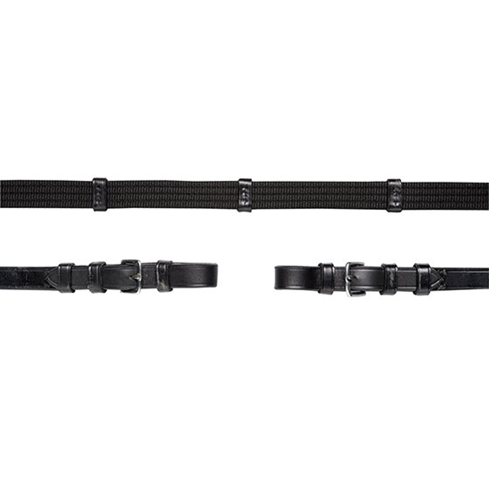 Schockemöhle Sports Webbing teugels met gespen, 5 stoppers, marting Hoofdstellen & Teugels