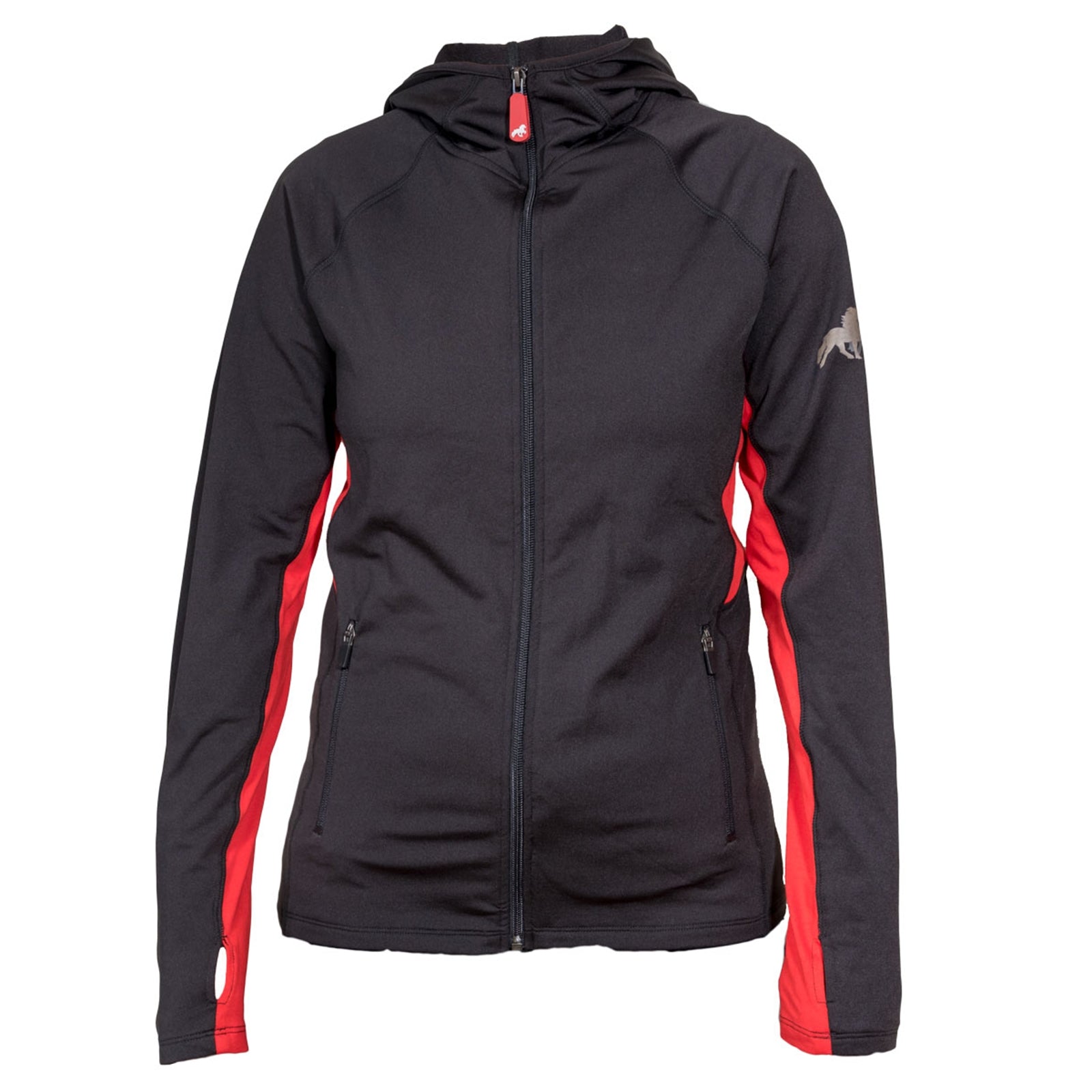 Karlslund Kylja Hoodie, met rits Dames paardrijkleding