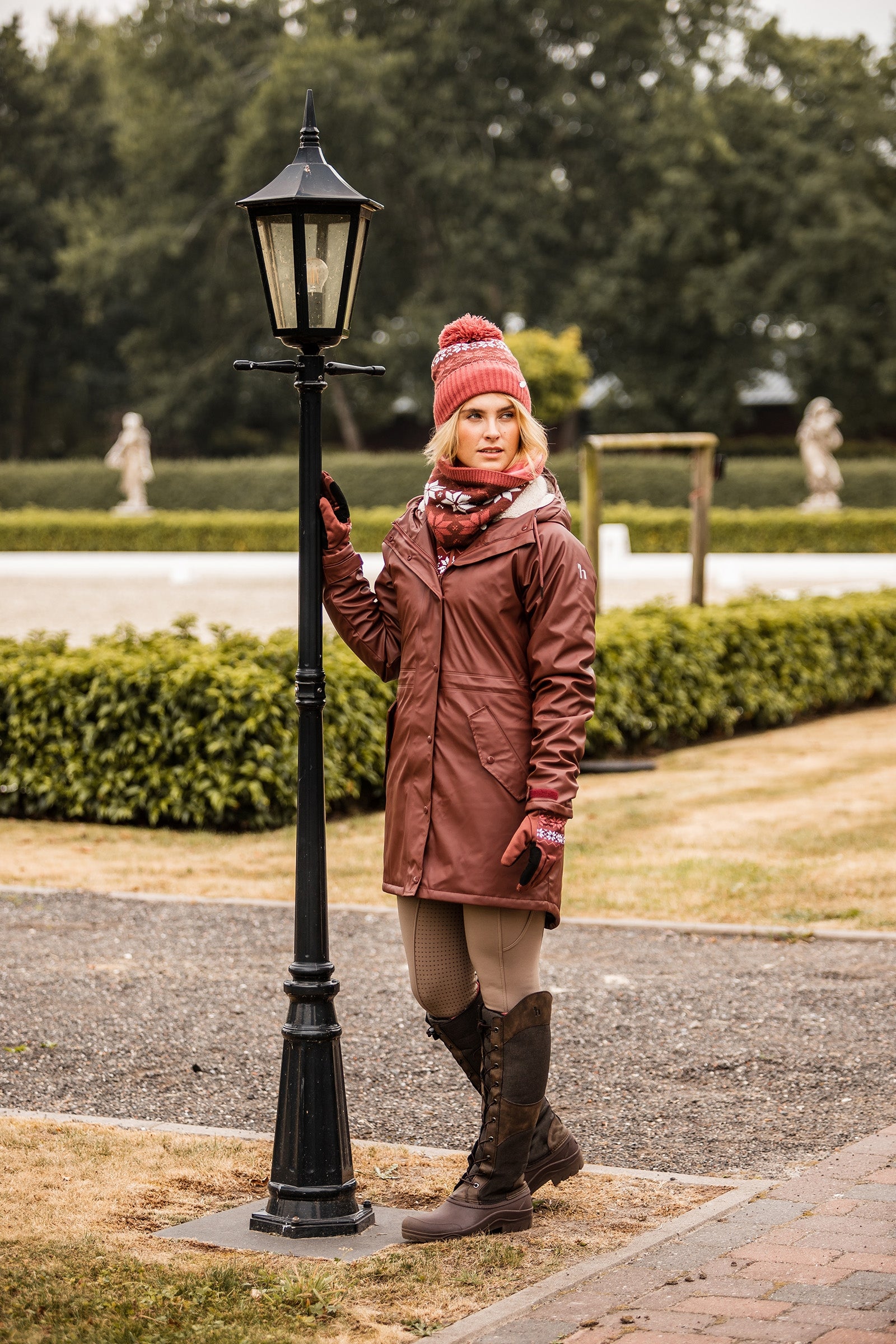 Horze Emily Knitted Tube Scarf with Fleece Lining Accessories