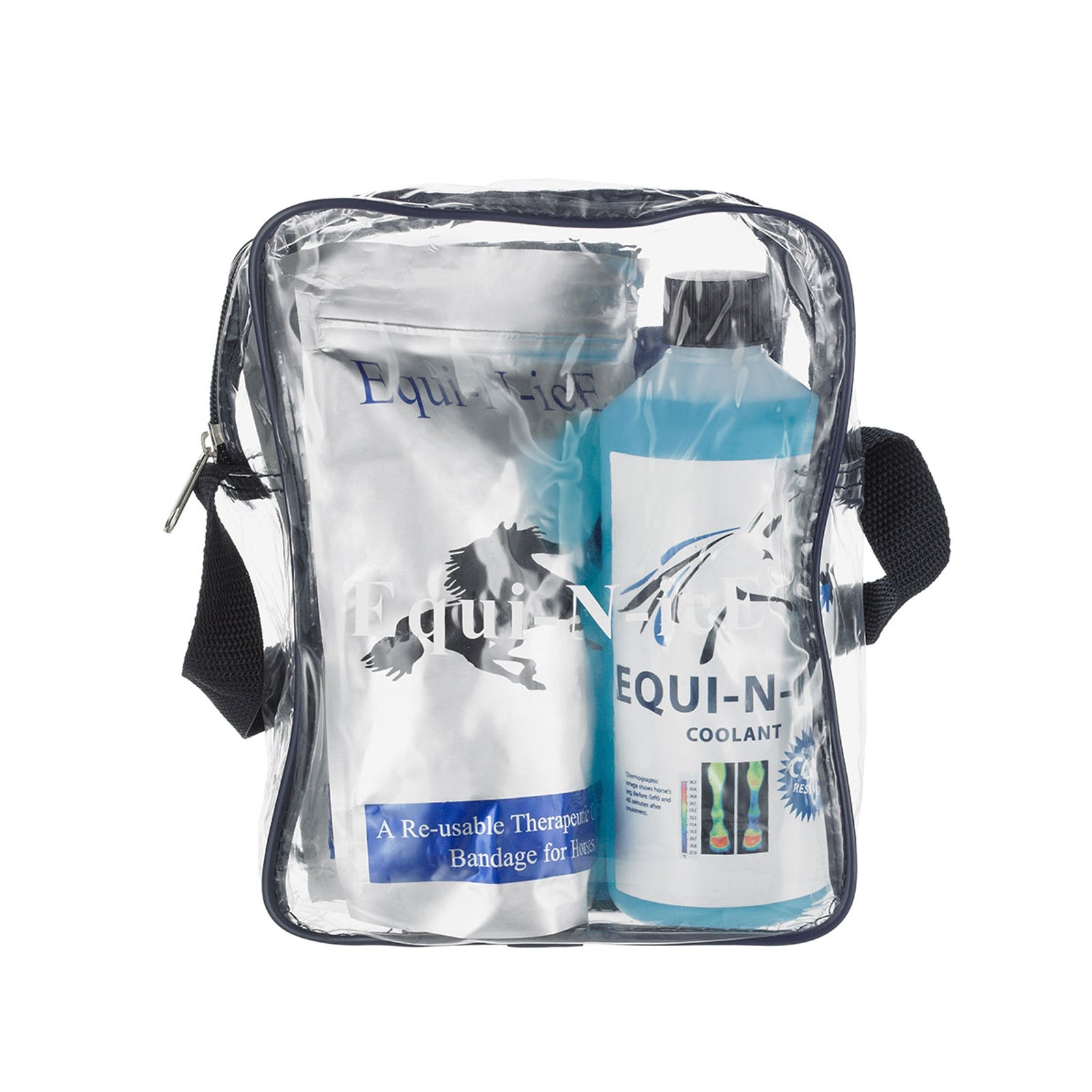 Equi-N-icE Stalpakket (2 bandages + 500 ml) Gezondheid