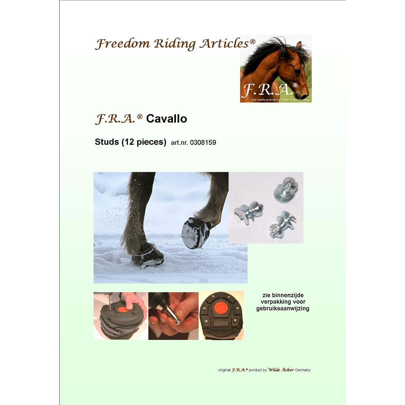 Cavallo Hoof Boots F.R.A. Kalkoenenset, 12 stuks Leg Protection & Hoof Protection for Horses