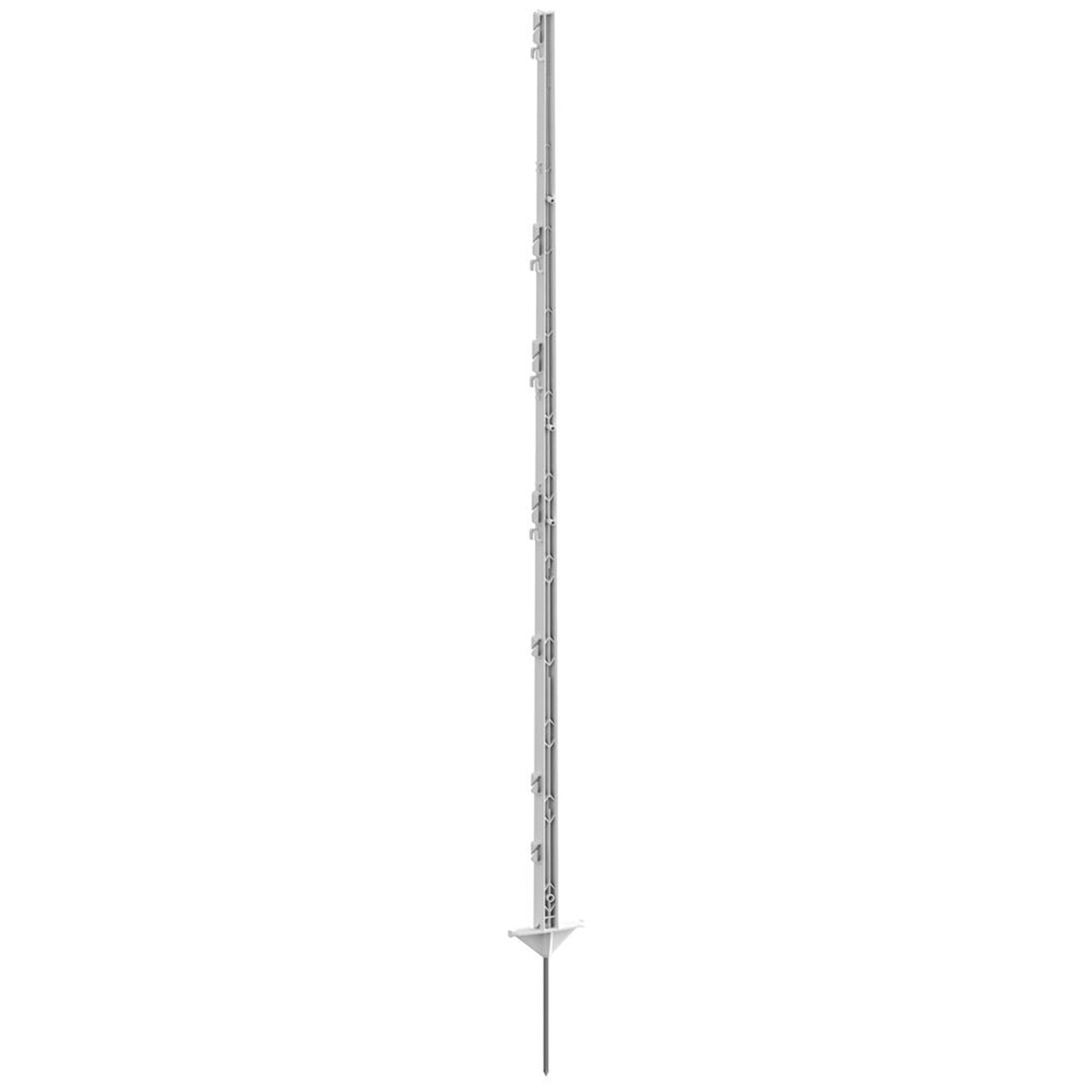 Farm Patrol Kerbl Plastic Post Classic white 156cm,21cm spike Voll, 5 stuks Schrikdraad benodigdheden