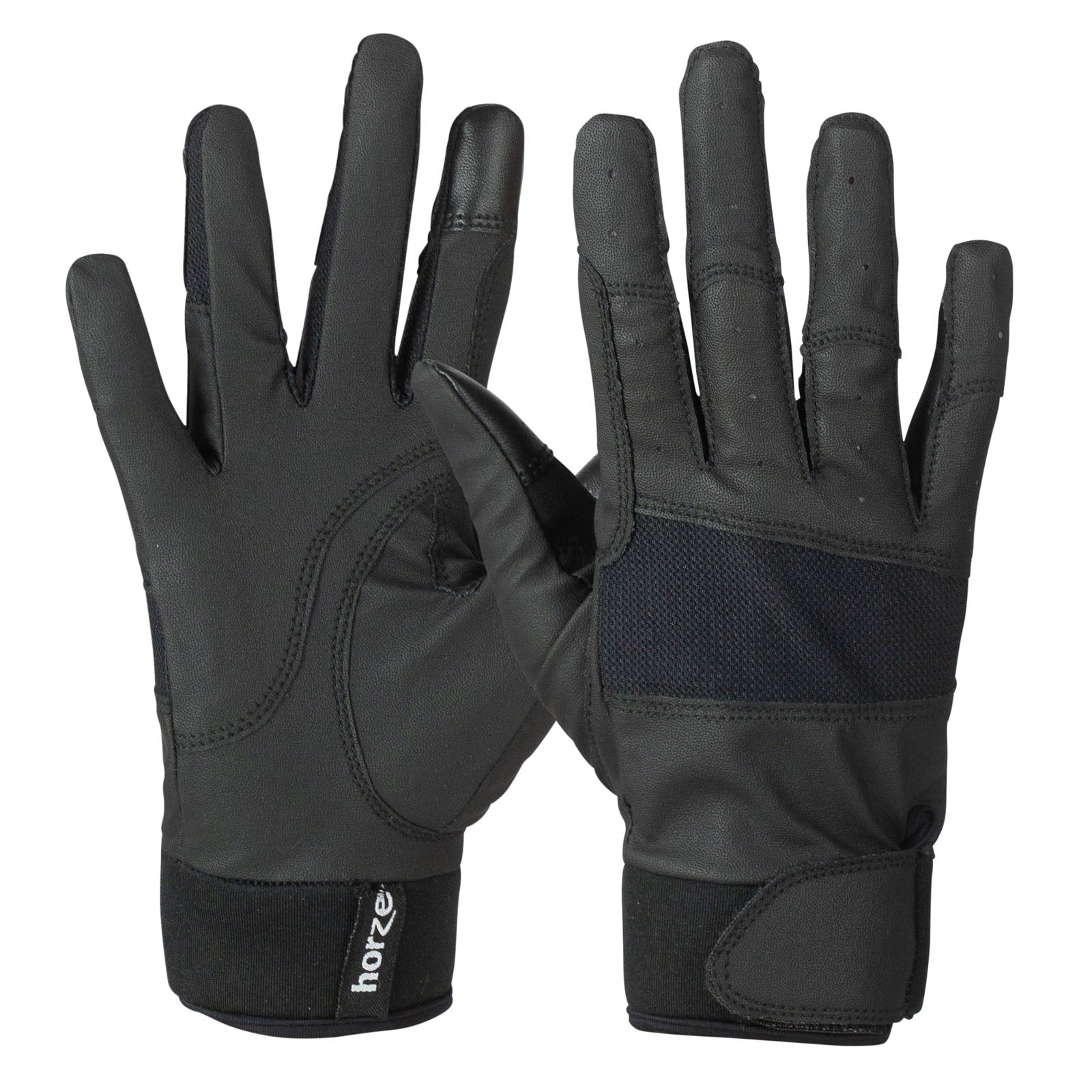 Horze Stretch Handschoenen met neopreen manchetten, dames Rijhandschoenen