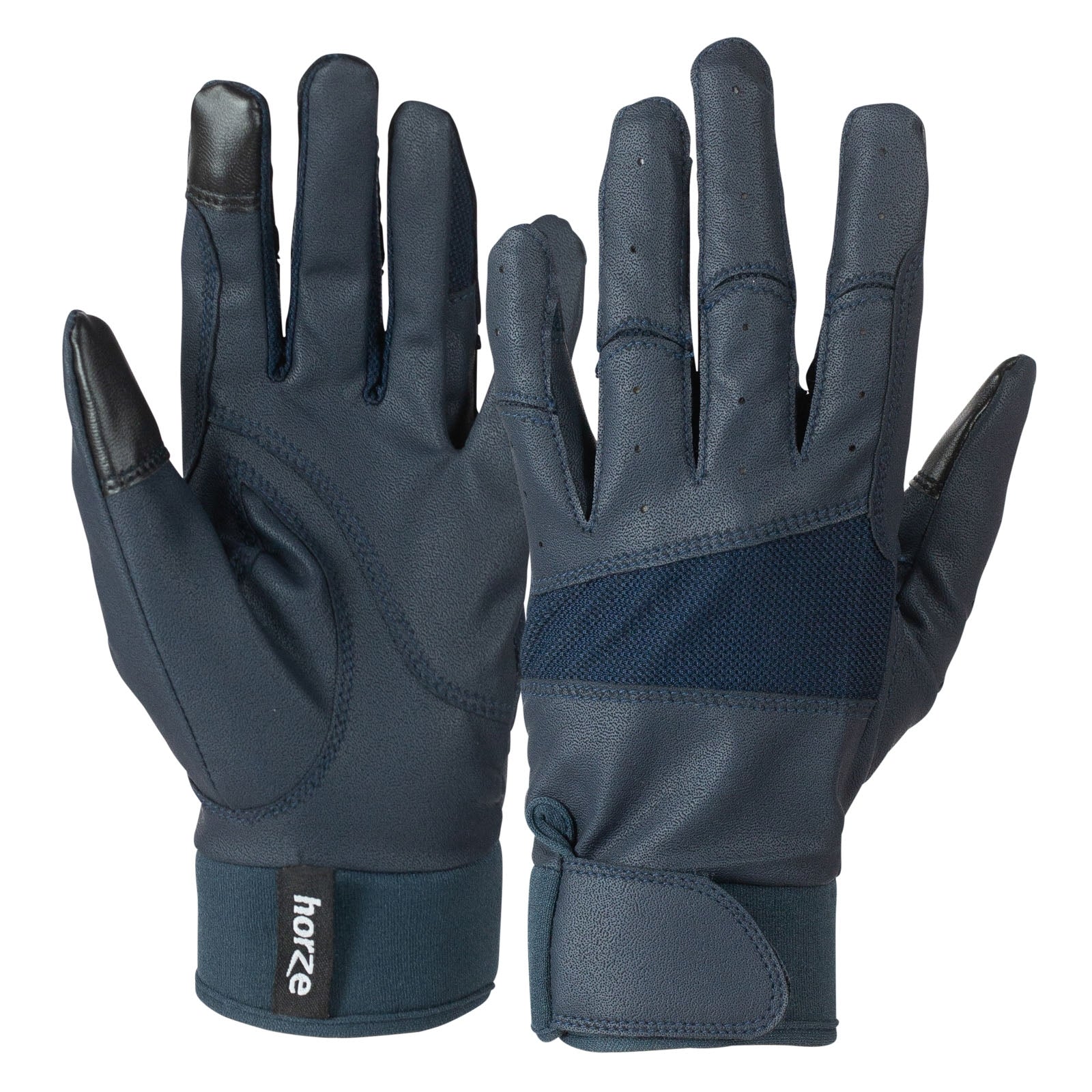 Horze Stretch Handschoenen met neopreen manchetten, dames Rijhandschoenen