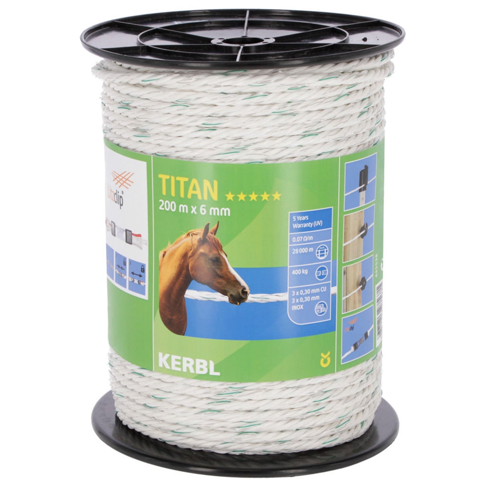 Farm Patrol Kerbl Titan Hekwerk Touw (200 meter) Schrikdraad benodigdheden