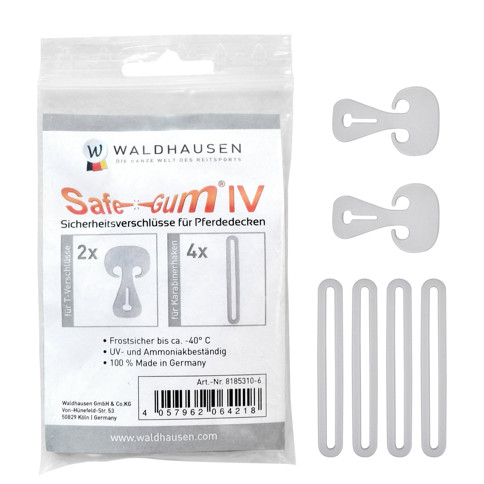 Waldhausen Safe-Gum (set van 6) Paardendekens