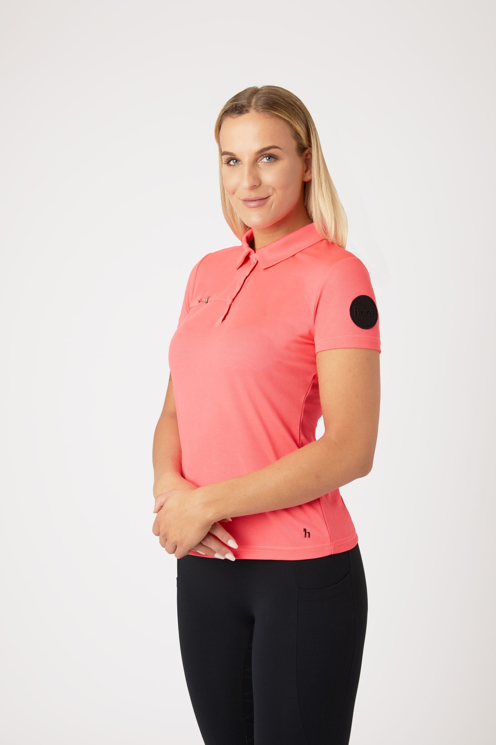 Horze Denise Functioneel Poloshirt, korte mouwen, dames Dames paardrijkleding