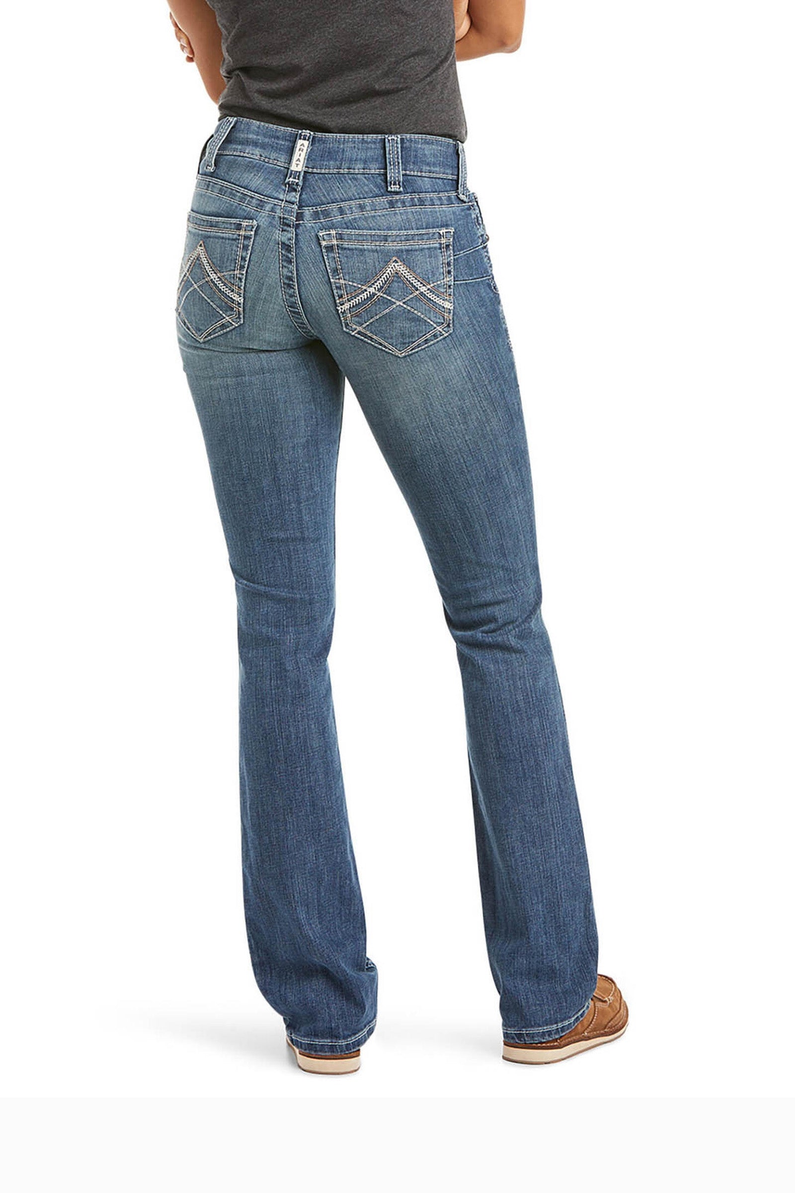 Ariat REAL Stretch Icon Straight Jeans, dames Womens Breeches