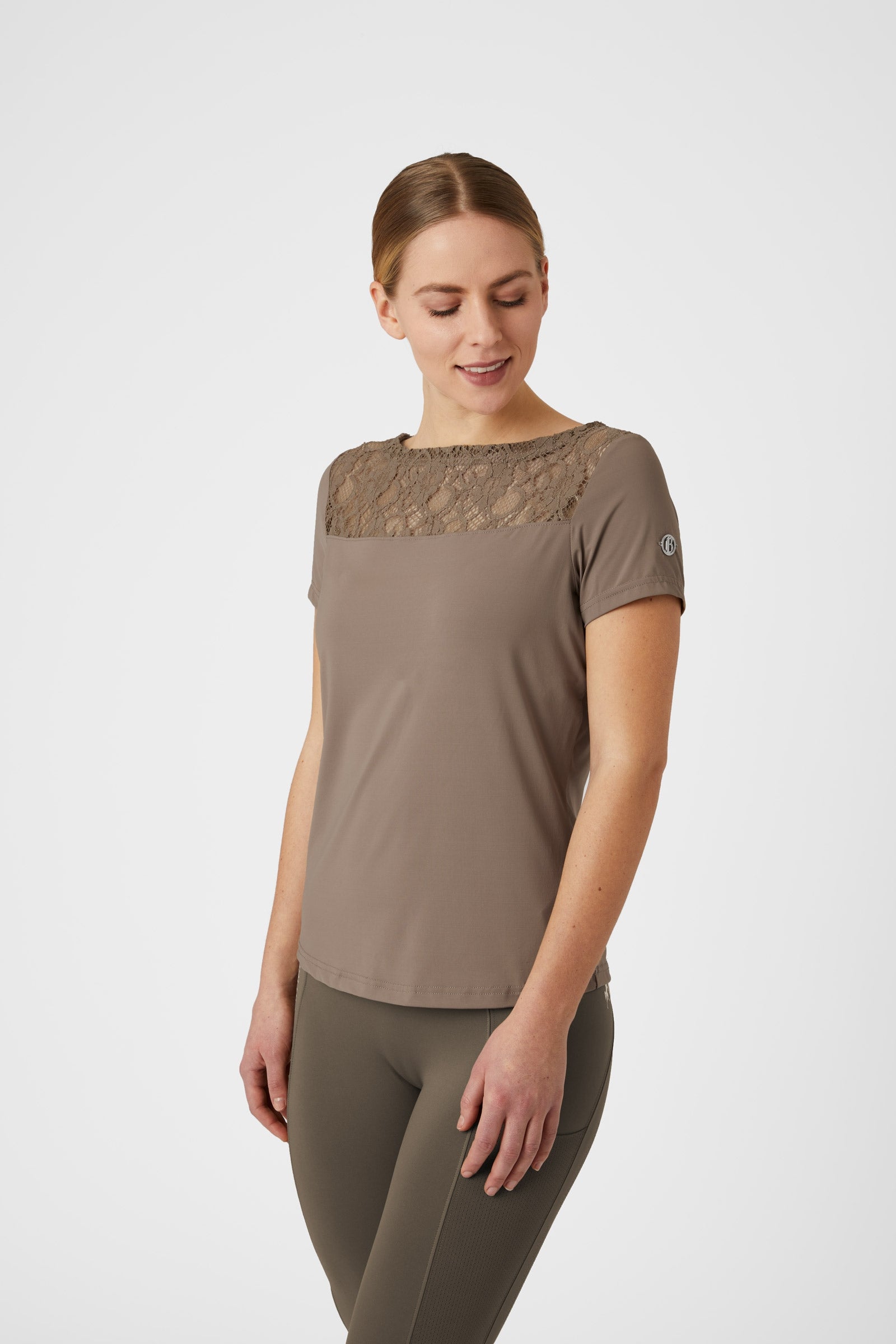 B Vertigo Natalia Lace T-Shirt, dames Dames paardrijkleding