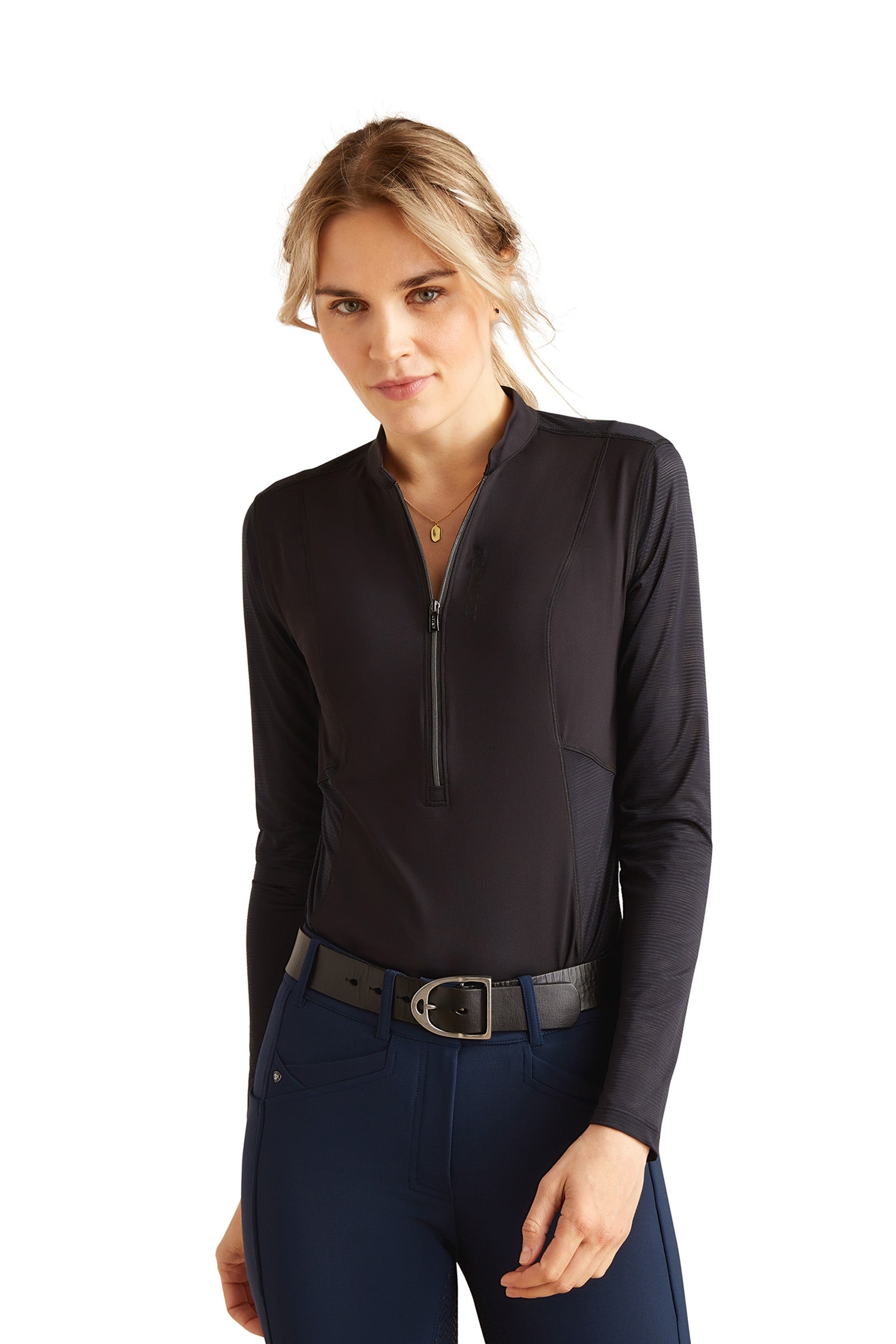 Ariat Breathe damesfunctioneel shirt met lange mouwen en 1/4 ritssluiting Dames paardrijkleding