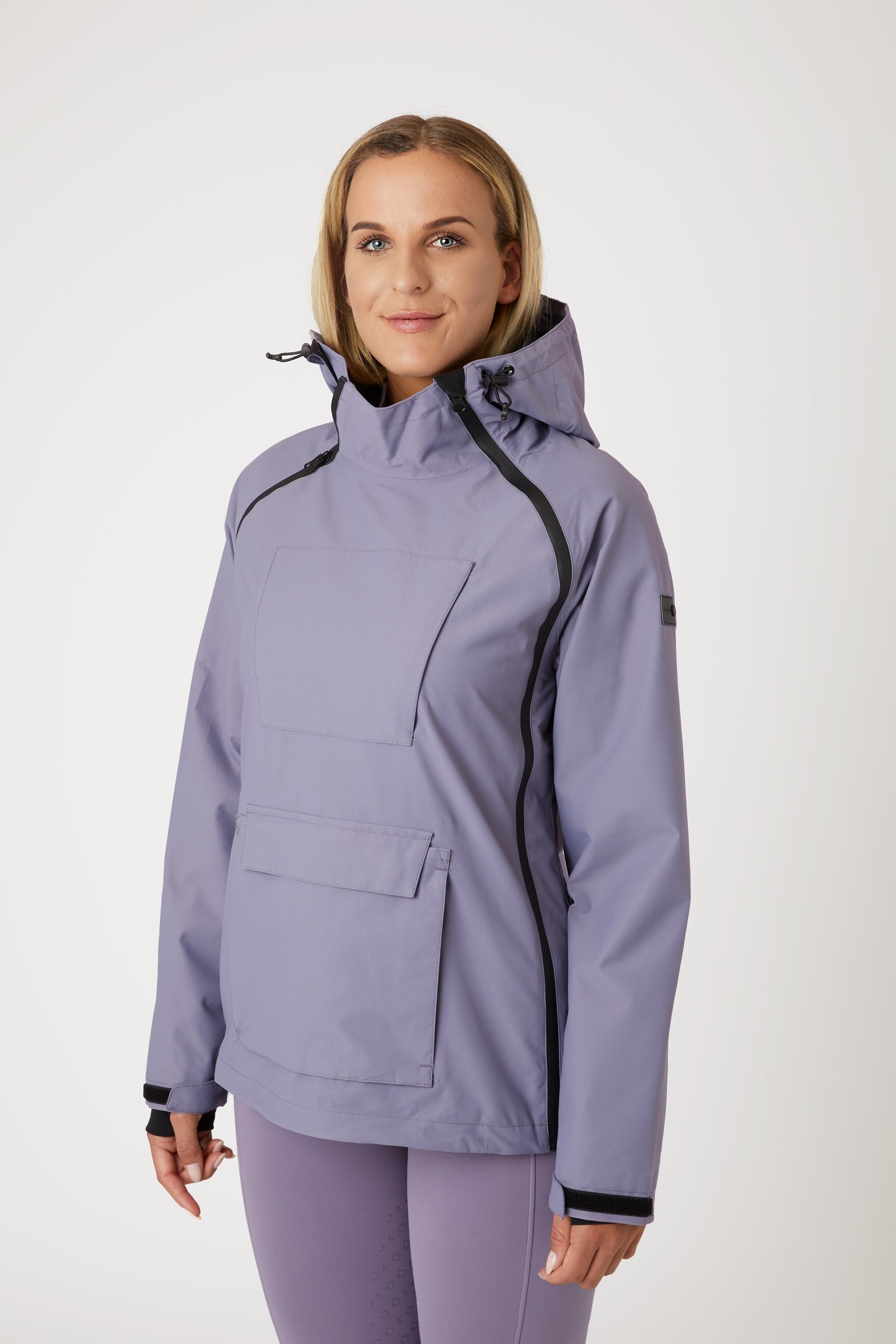 Horze Ayla regenjas met rids, dames Dames paardrijkleding
