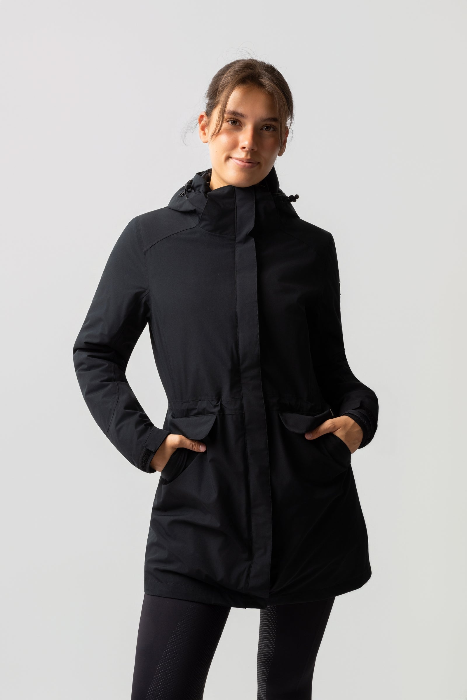 Horze Isabella 3-in-1 gevoerde parka, dames – Zwart – horze