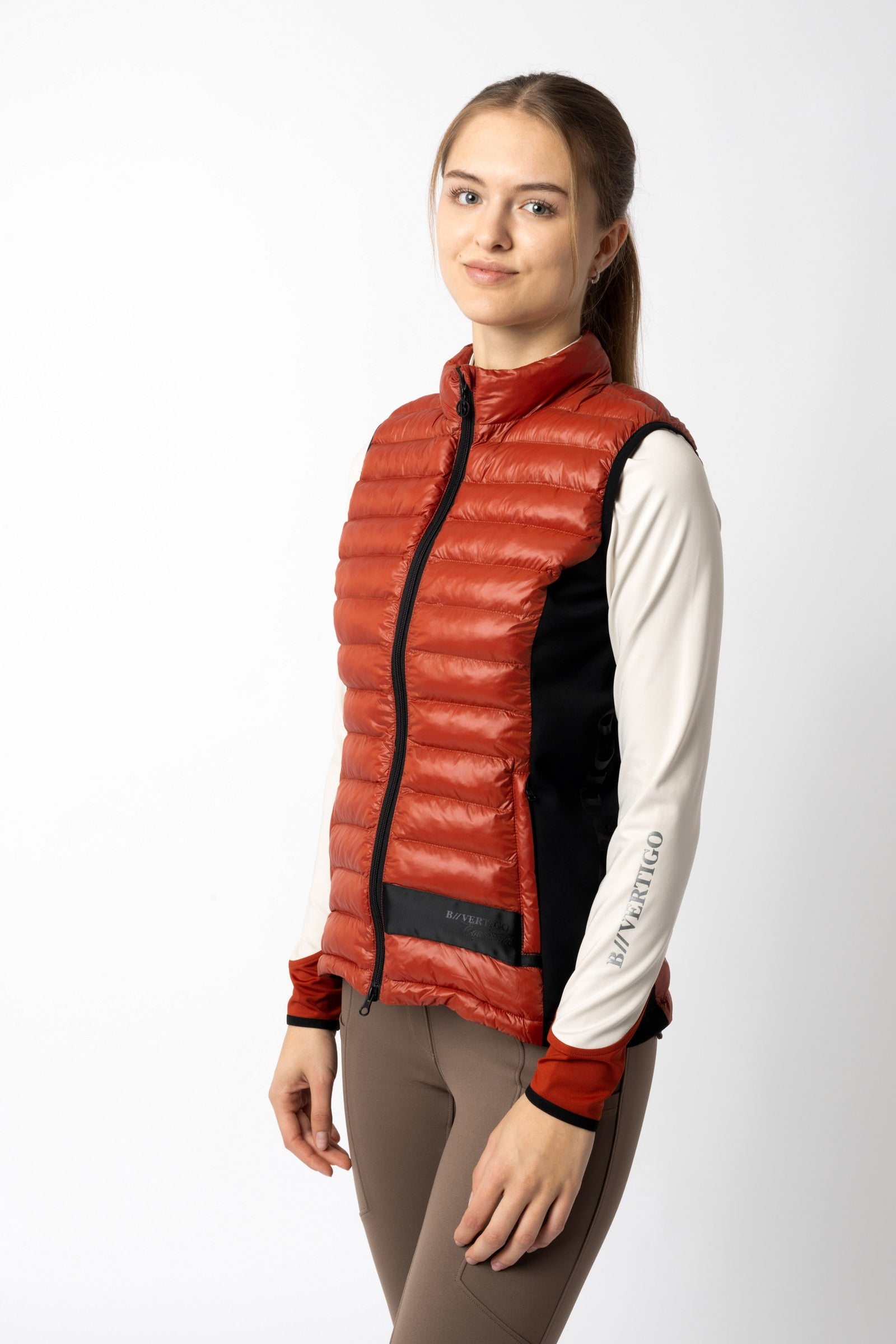 B Vertigo Sia Ultra Light gewatteerde bodywarmer, dames Dames paardrijkleding