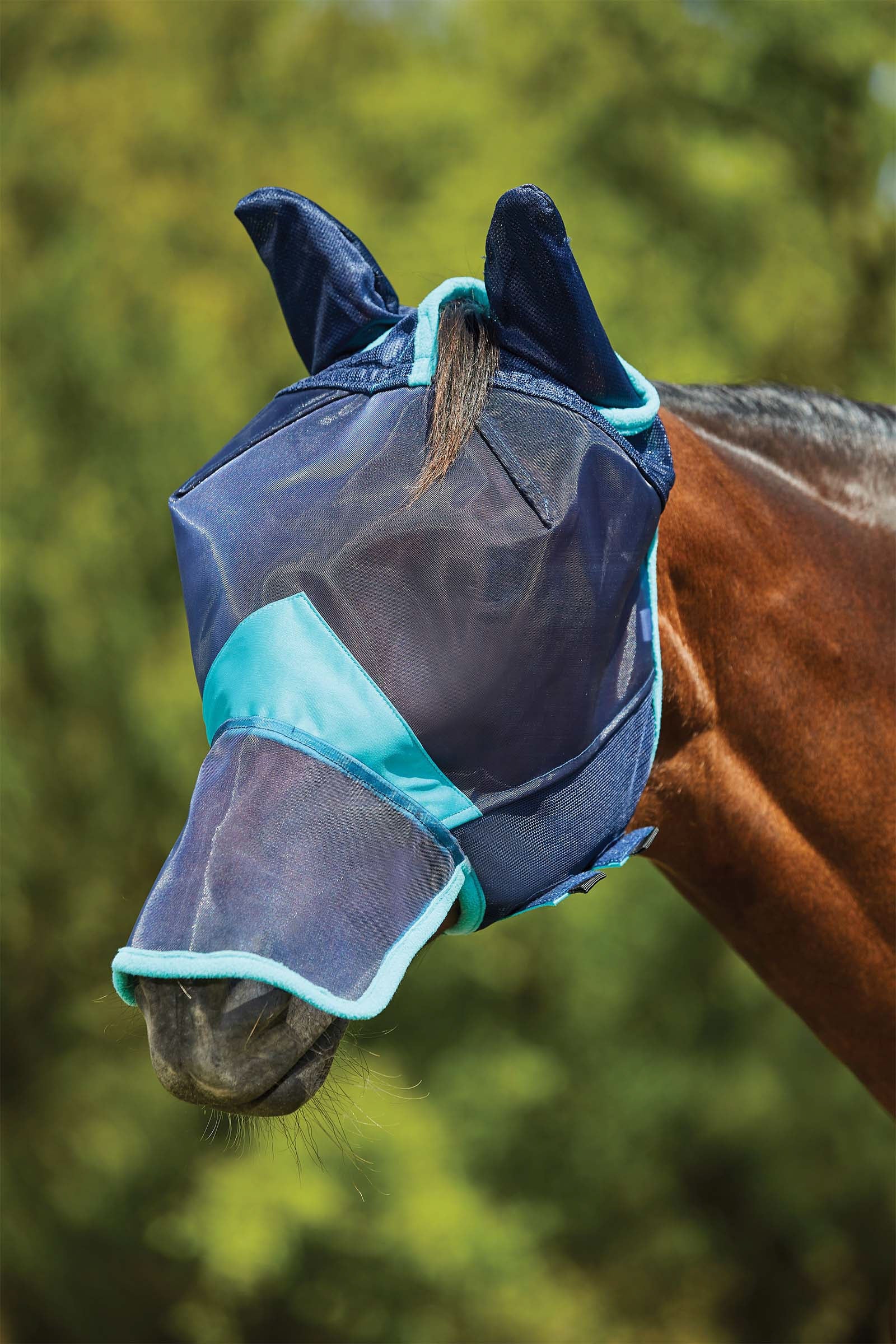 Weatherbeeta Comfitec Deluxe Fine Mesh Mask with Ears & Nose Vliegenbescherming