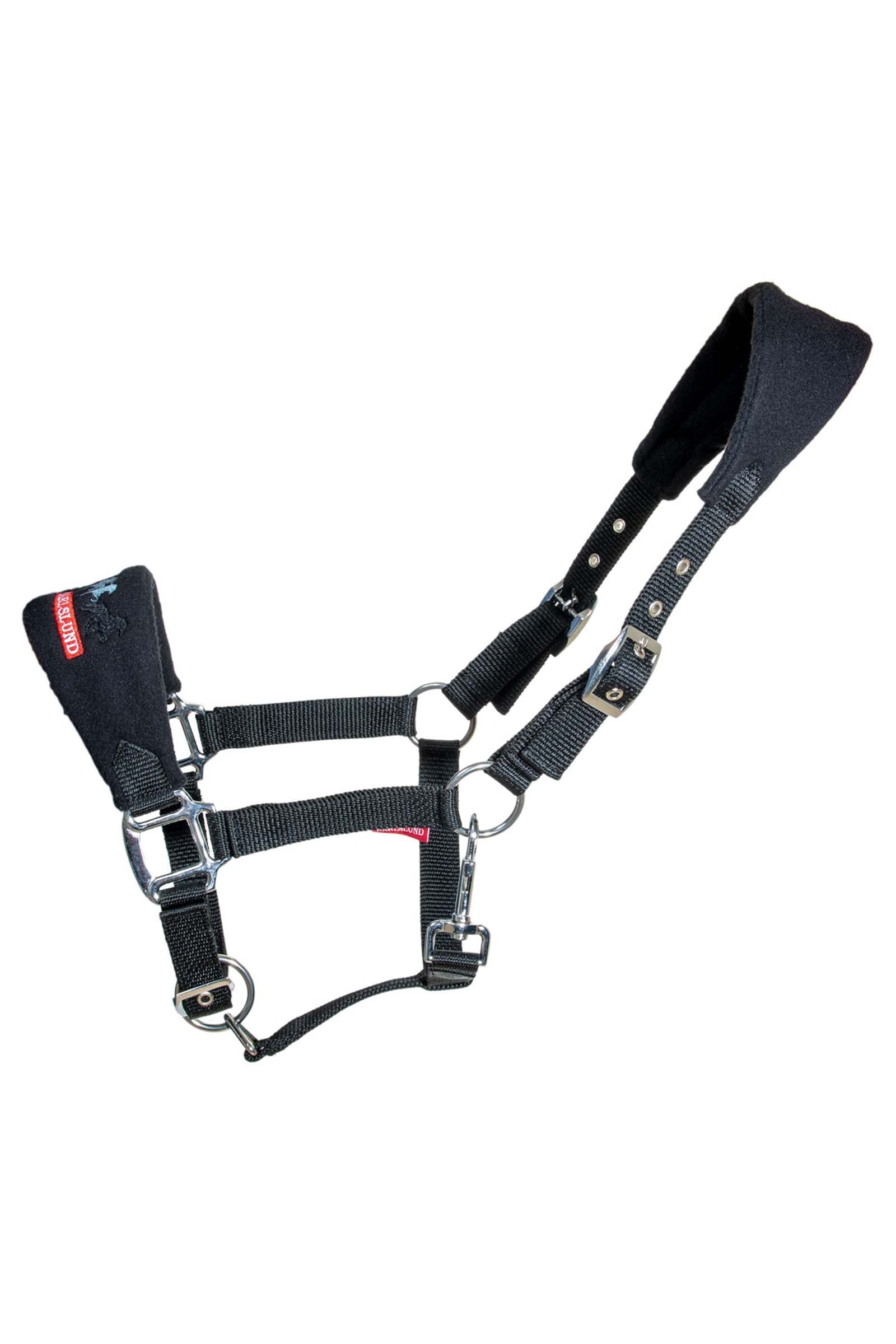 Karlslund Nylon Halster met fleece onderlegd Halsters & Halstertouwen