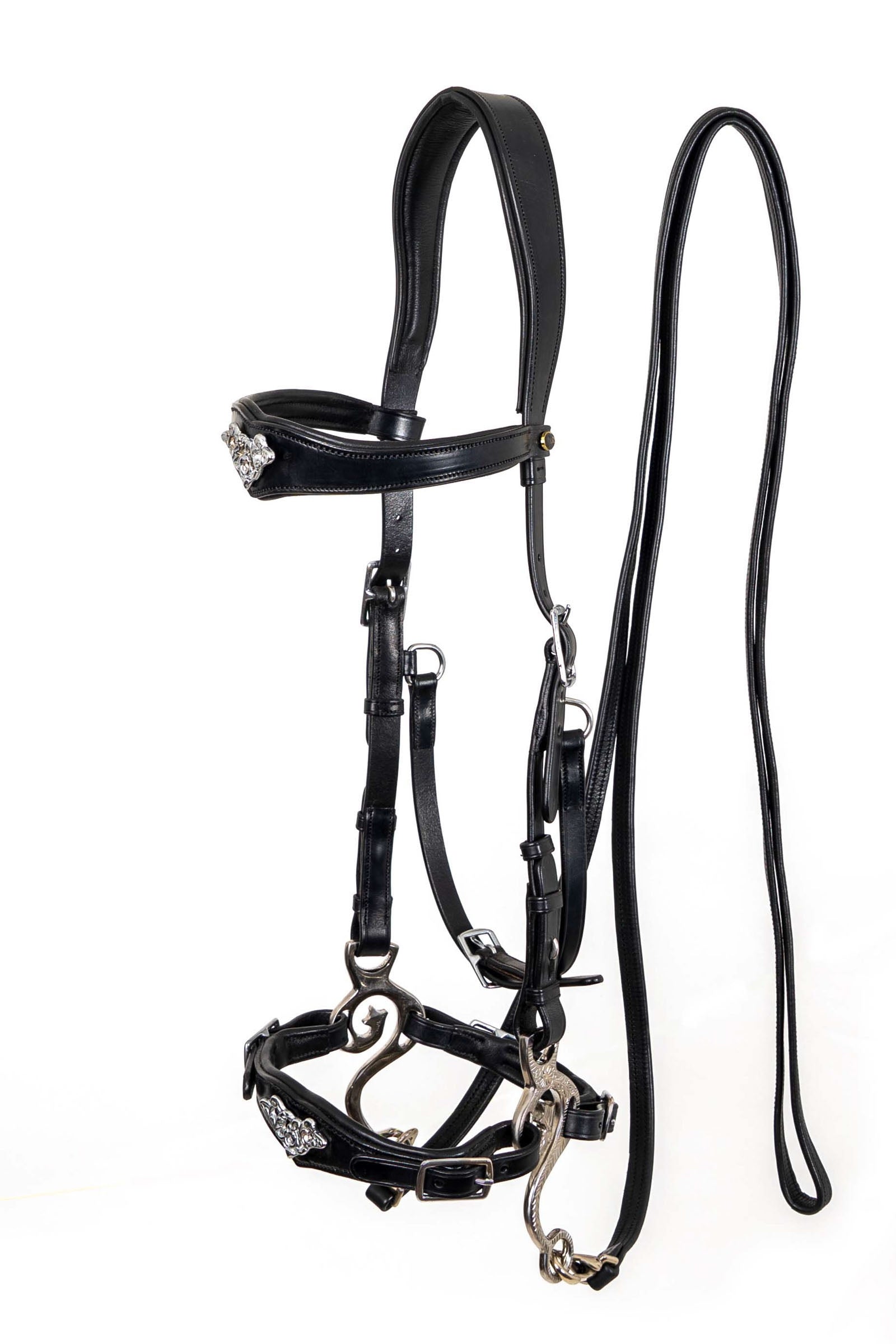 F.R.A. Freedom Riding Articles Imperial Hackamore hoofdstel met teugels (system 2) Hoofdstellen & Teugels