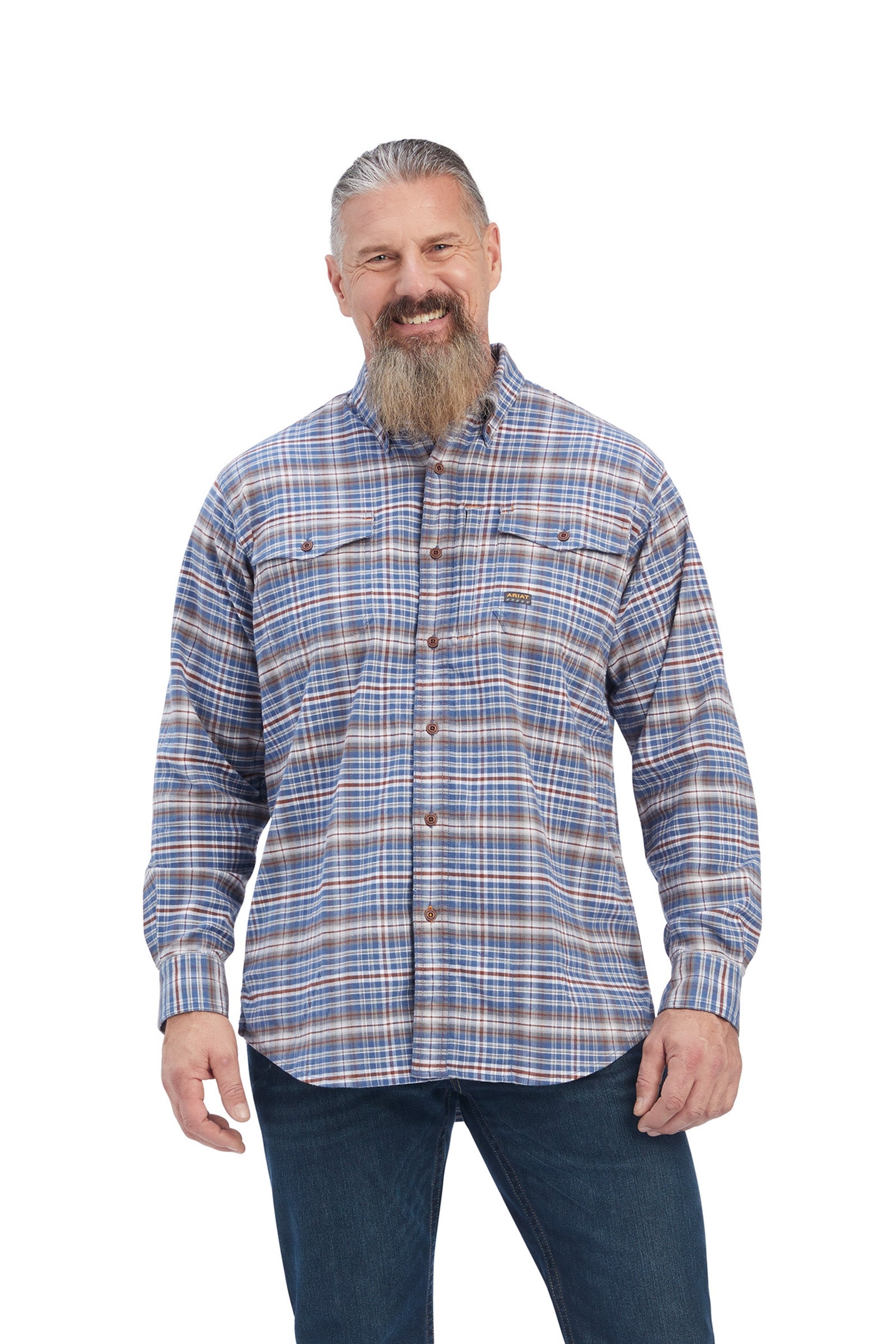 Ariat Rebar flanellen DuraStretch werkshirt Heren paardrijkleding