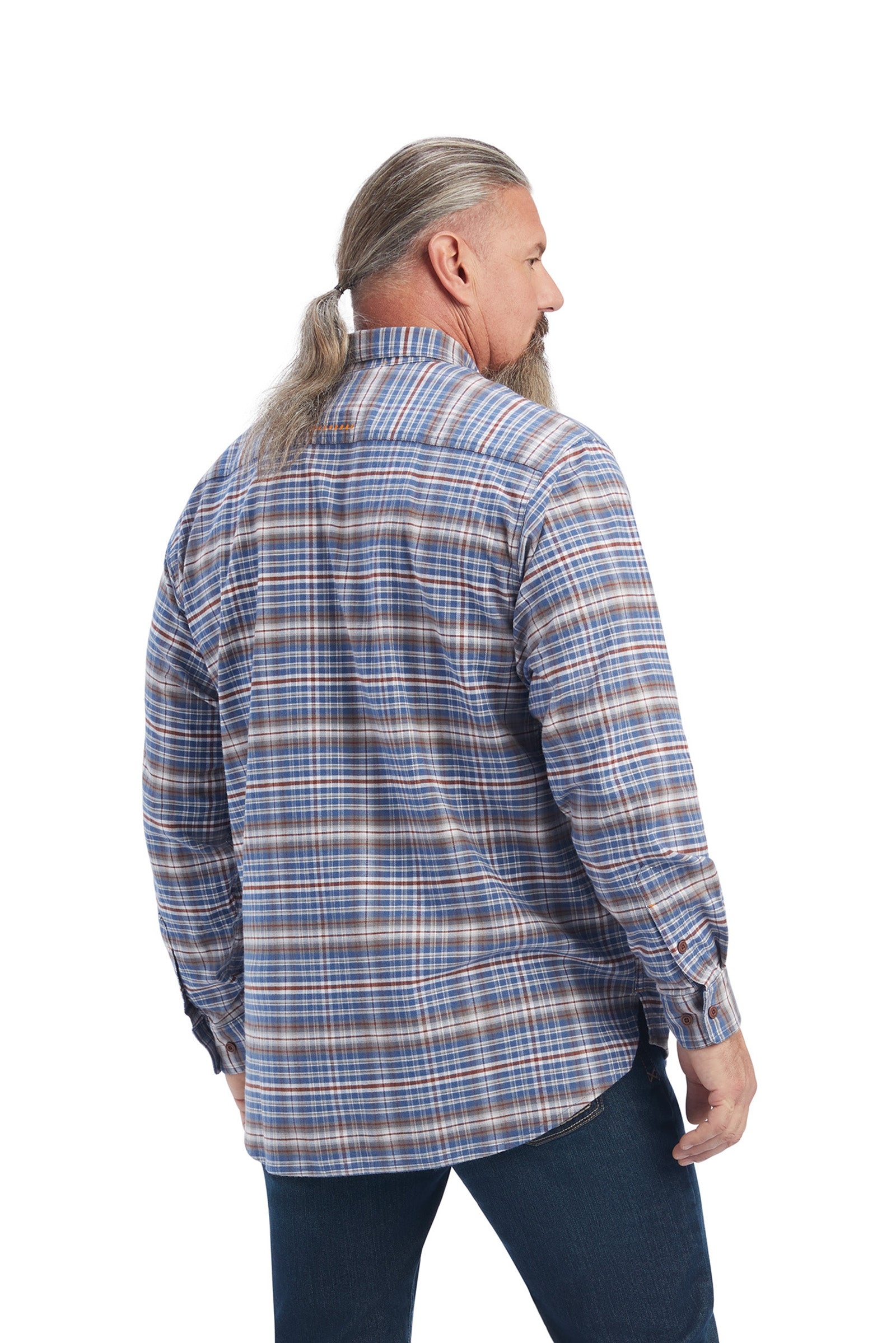 Ariat Rebar Flannel DuraStretch Work Shirt Mens Riding Clothing