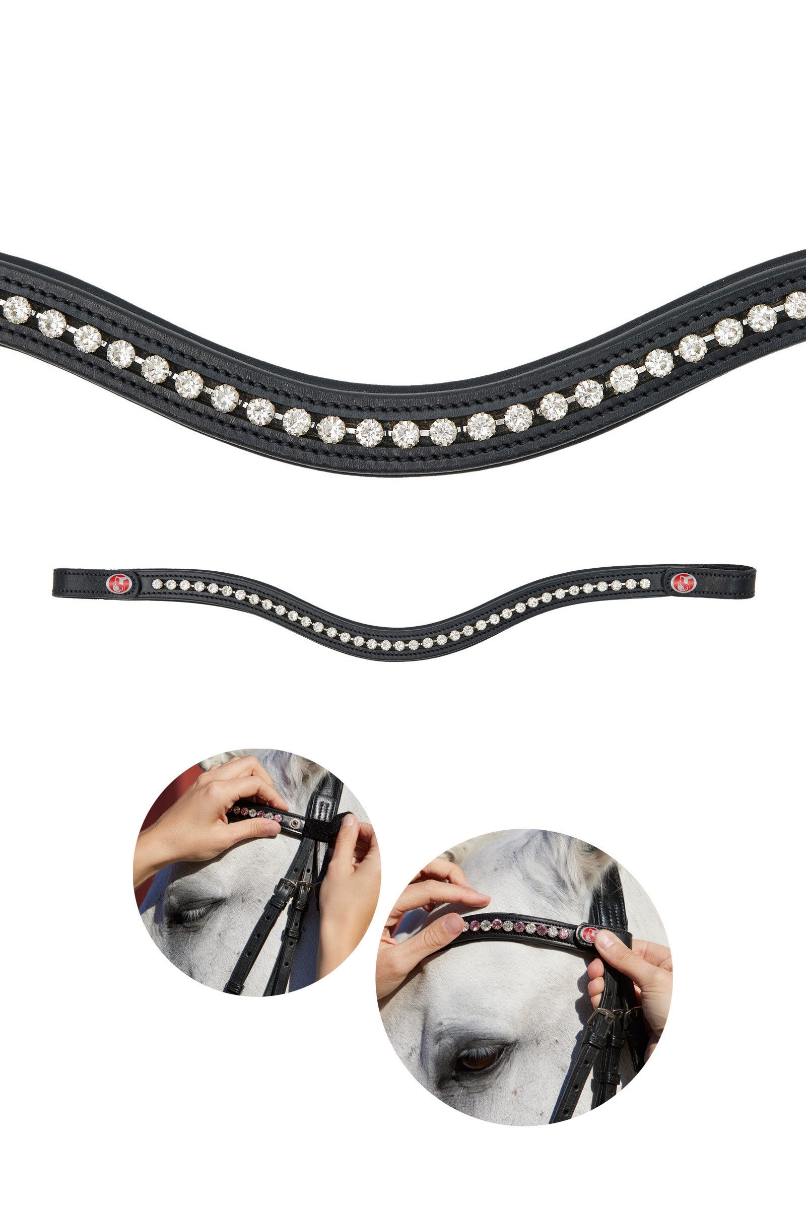 Kieffer FlexiLoop® kristallen frontriem Hoofdstellen & Teugels
