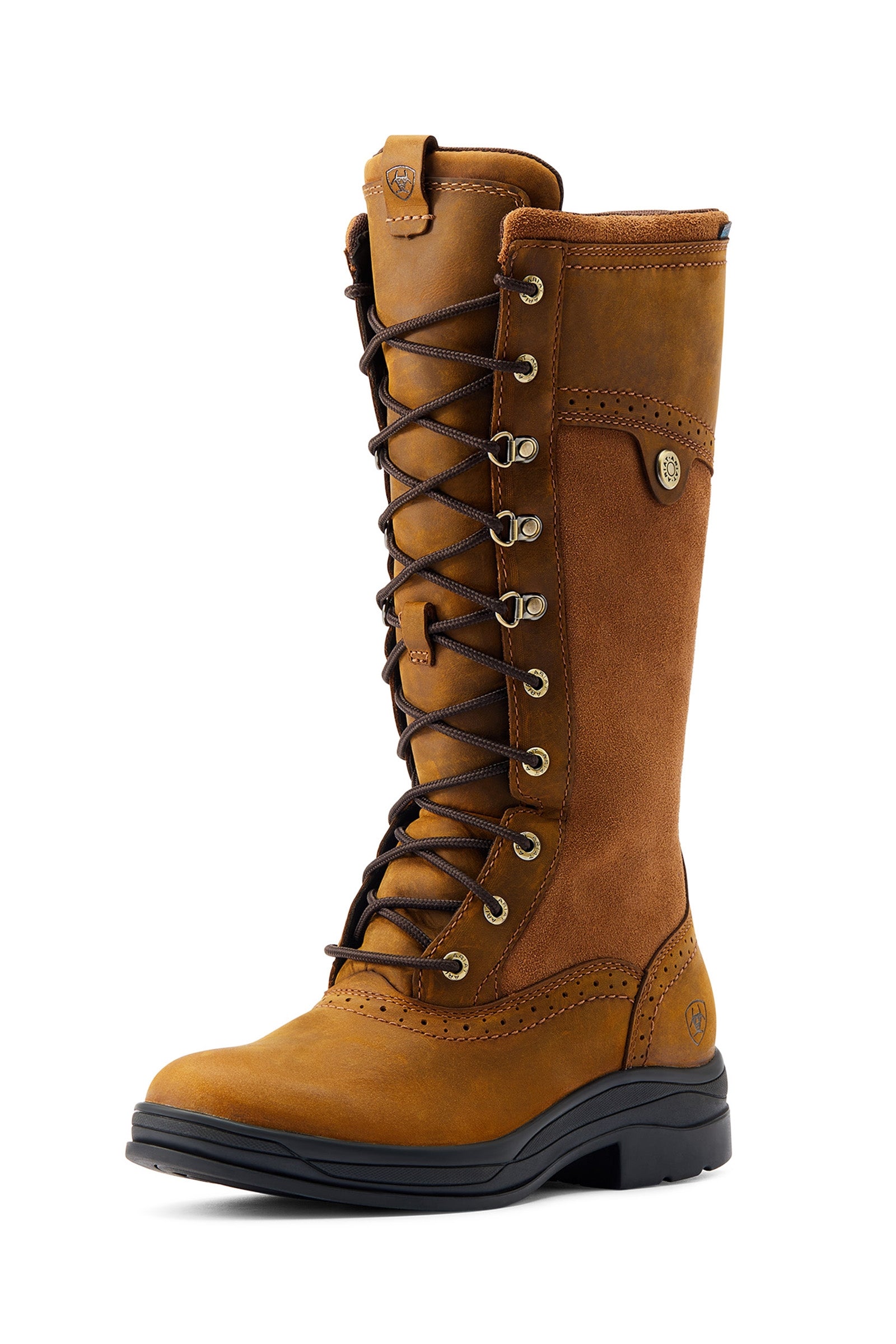 ARIAT Women's Anthem ronde teen Lacer waterdichte laars western, noodlijdende bruin, 9 UK, Bruin, 42 EU ARIAT Women's Anthem ronde teen Lacer waterdichte laars western, noodlijdende bruin, 9 UK, Bruin, 42 EU