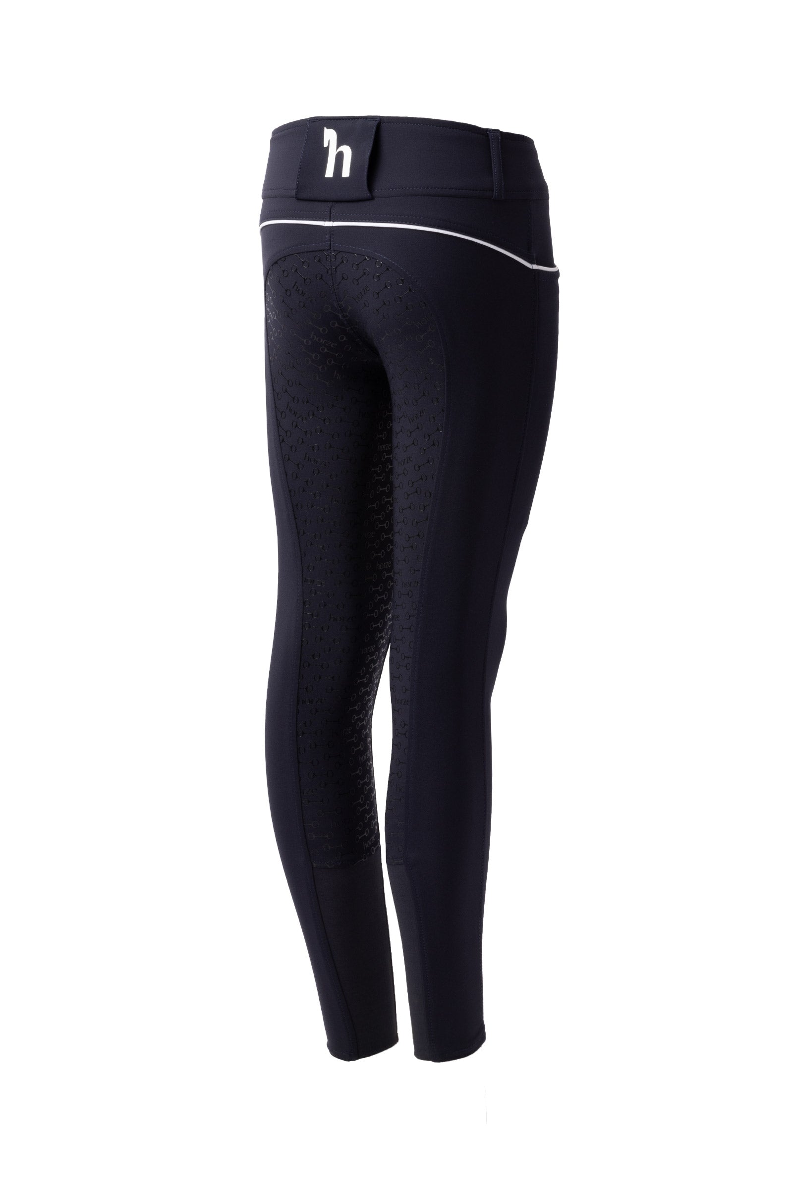 Horze Aubrey High Waist Rijbroek met siliconen zitvlak, kinderen Kinder paardrijkleding