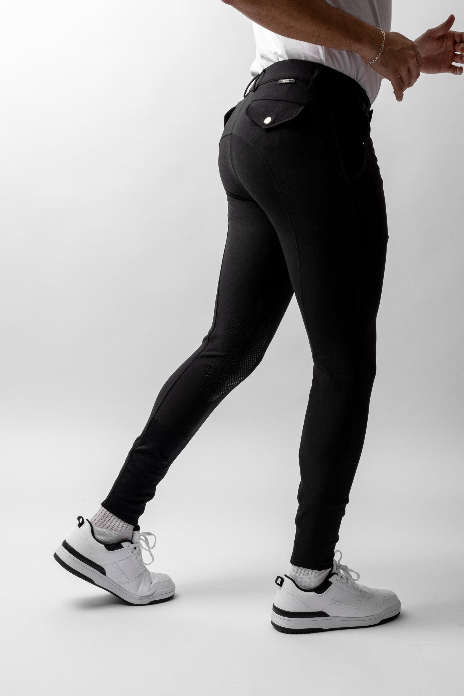 Horze Grand Prix heren rijbroek met kniestukken van siliconen UPF 50+ Heren paardrijkleding