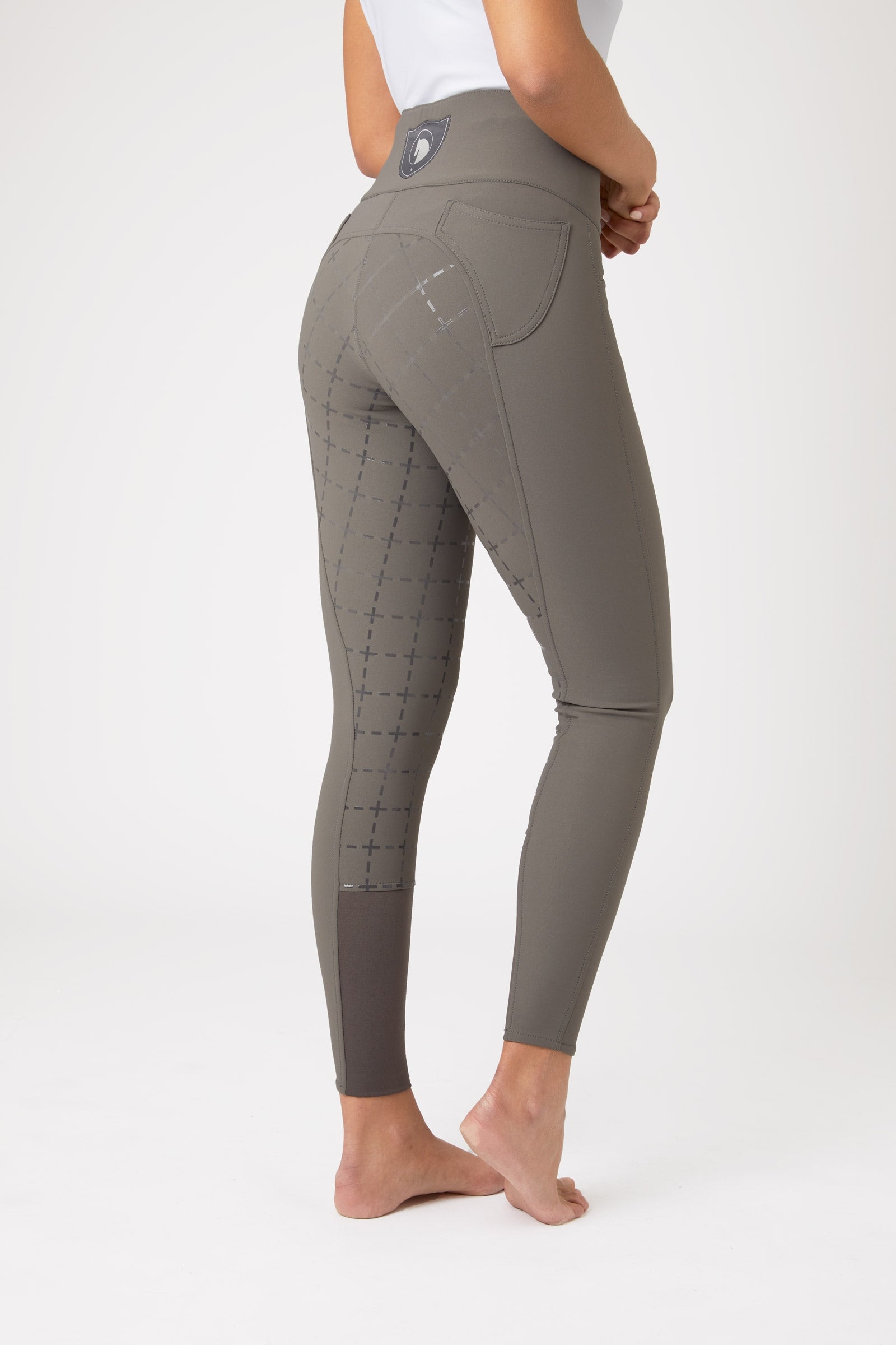 Horze Desiree damesrijbroek met hoge taille en siliconen fullseat, UPF 50+ Womens Breeches