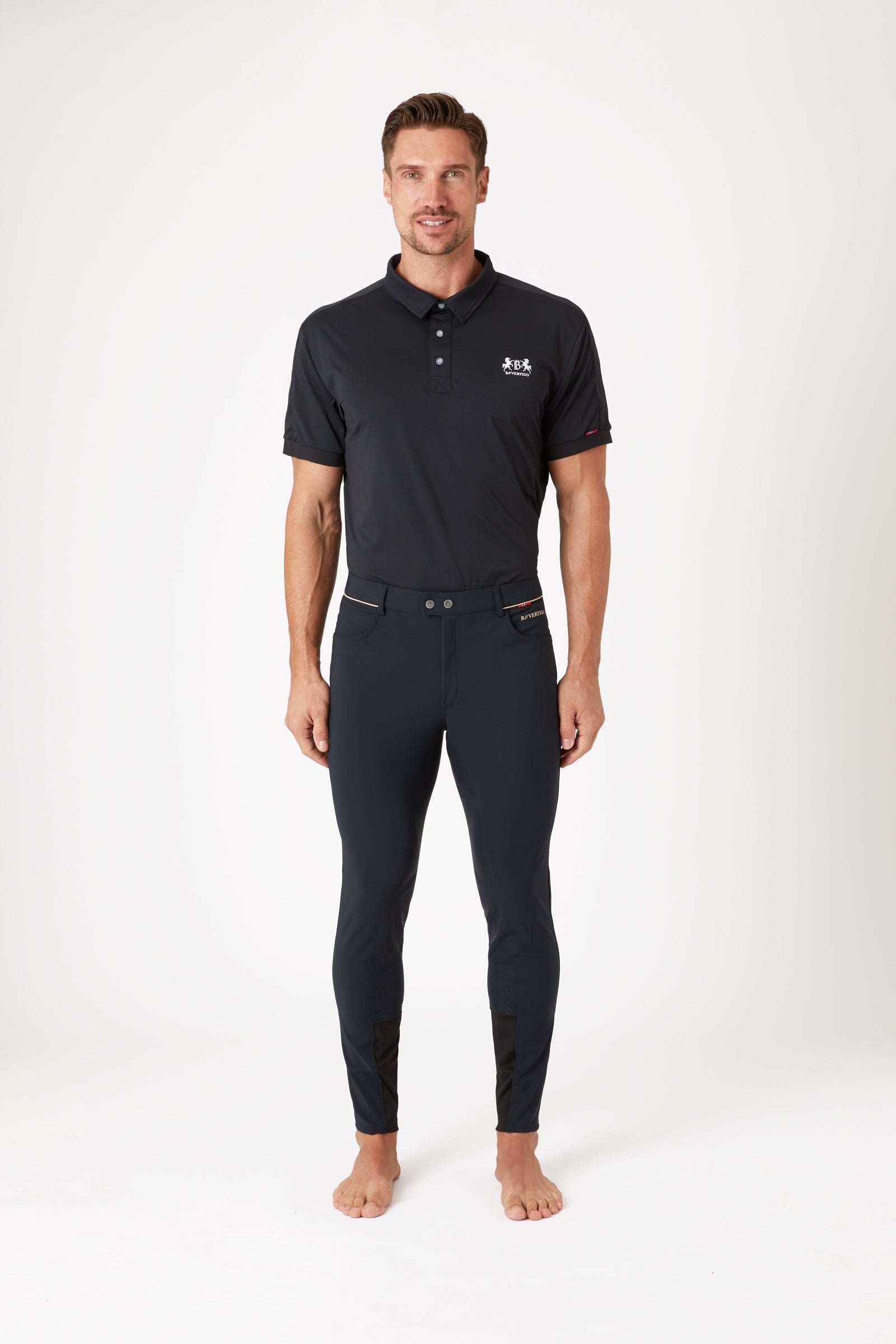 B Vertigo Damien Men's Full Seat Breeches UPF 40+ Mens Riding Clothing