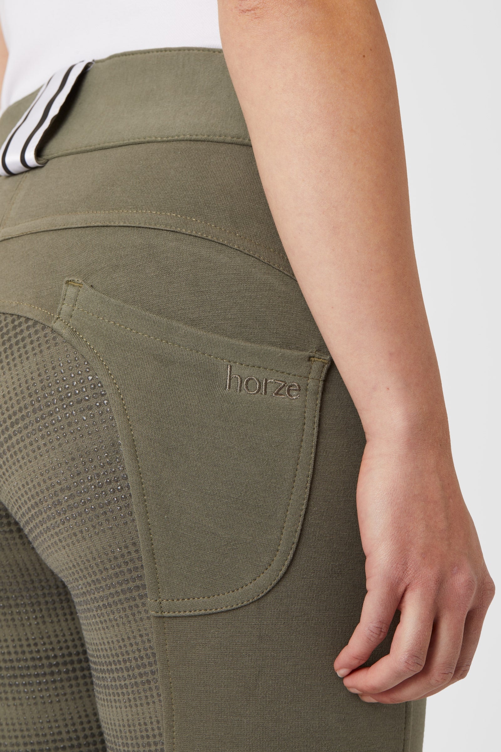 Horze Women's Full Seat Breeches with Belt Loop Detail Womens Breeches