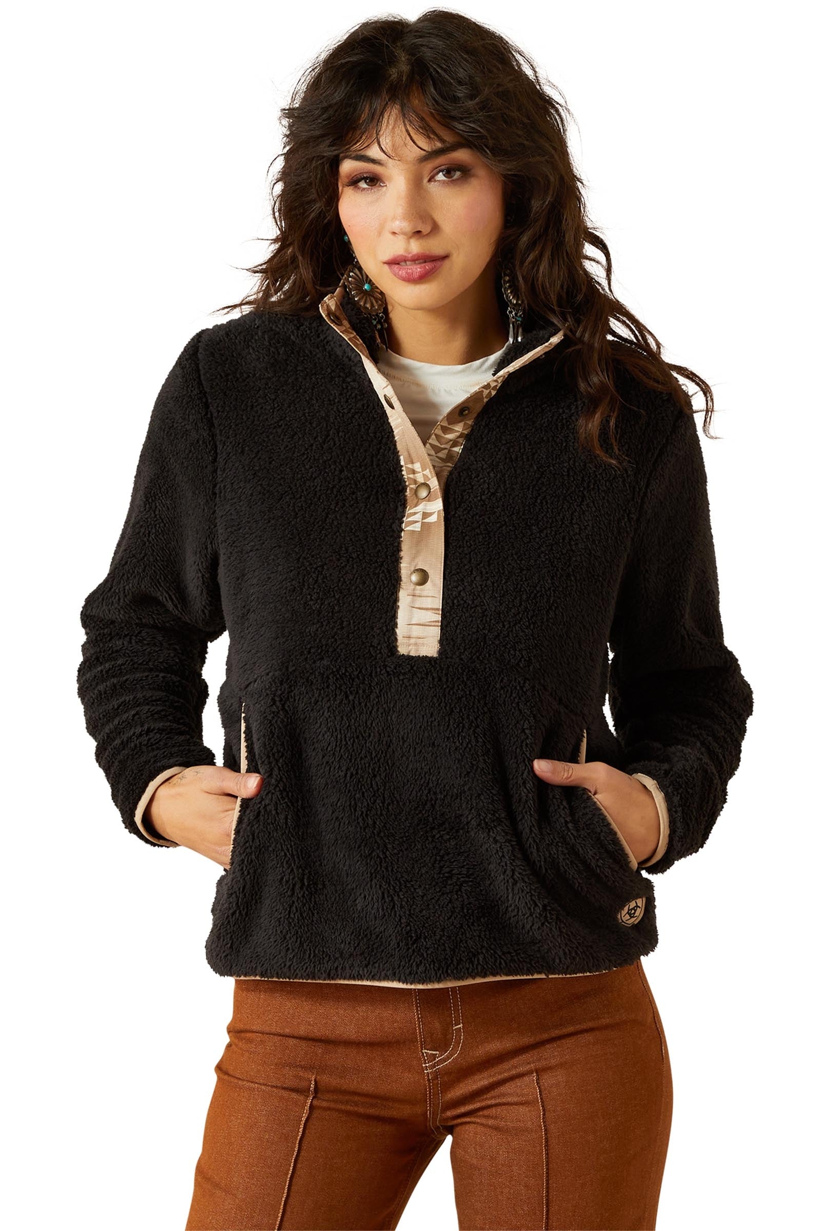 Ariat Berber Snap damestrui met halve knoopsluiting Dames paardrijkleding