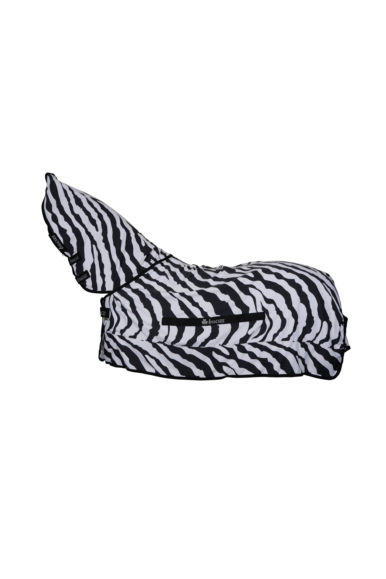 Bucas Sweet-Itch Zebra eczeemdeken met vaste hals Paardendekens
