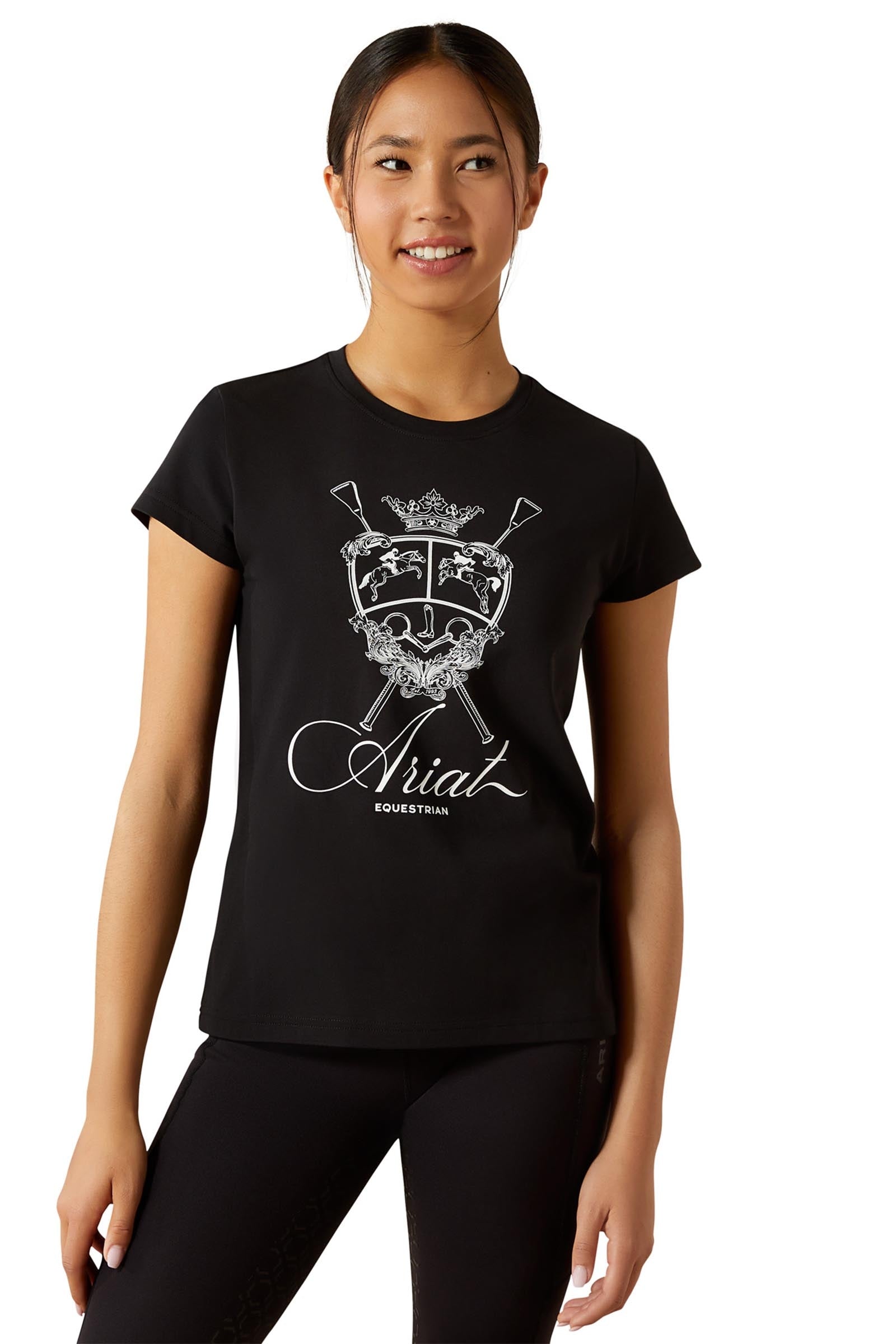 Ariat Ritzy Logo kindershirt met korte mouwen Young Rider Apparel
