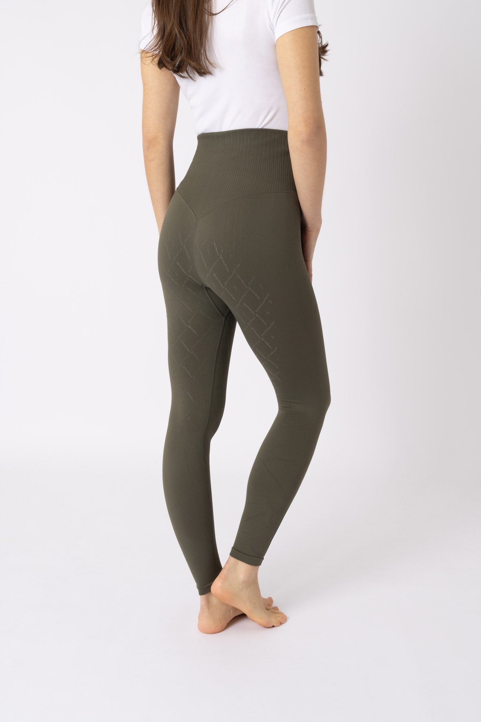 Horze Janine naadloze fullgrip rijlegging met telefoonzak, dames Womens Breeches