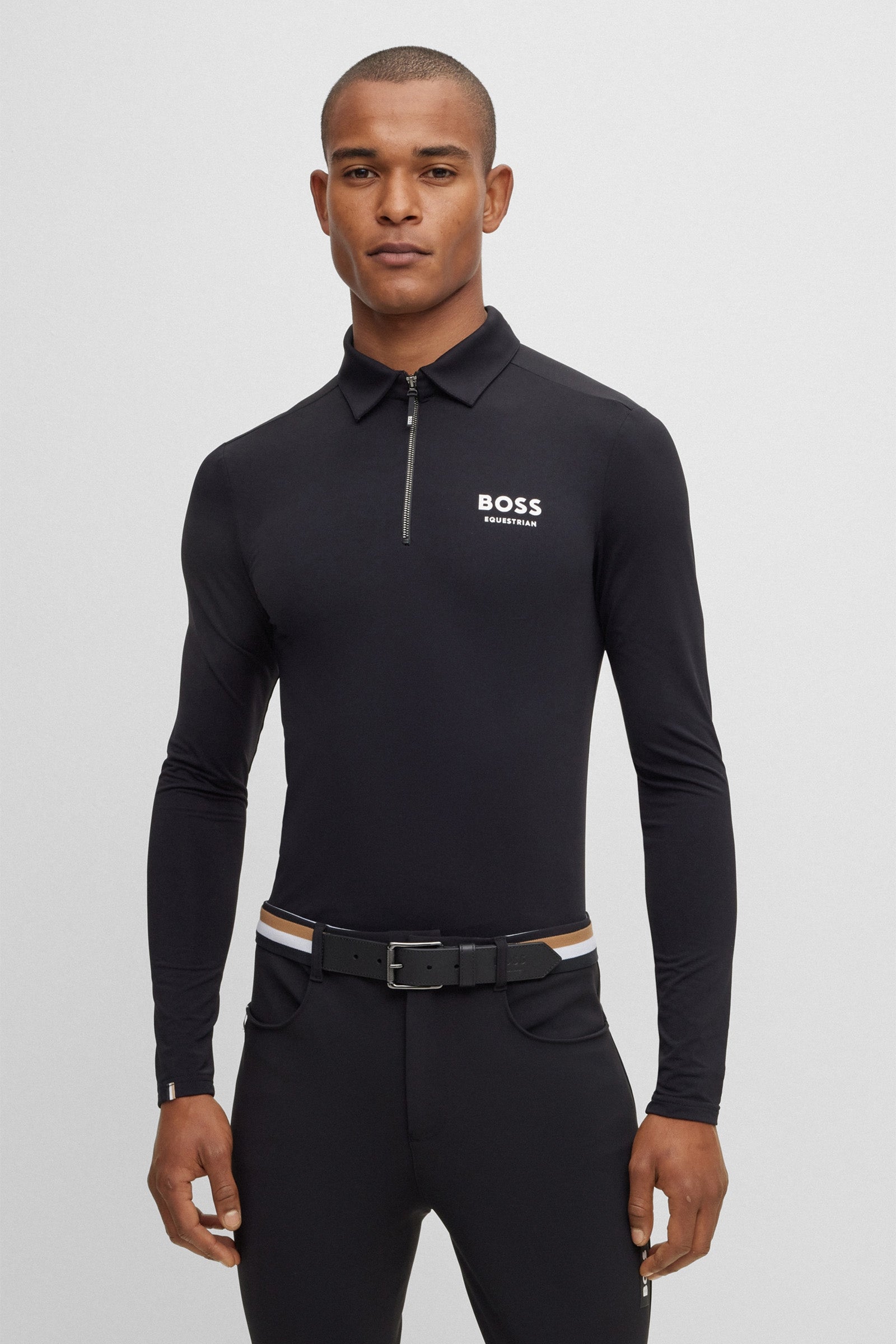 Boss Elton Signature trainingspoloshirt voor heren Heren paardrijkleding