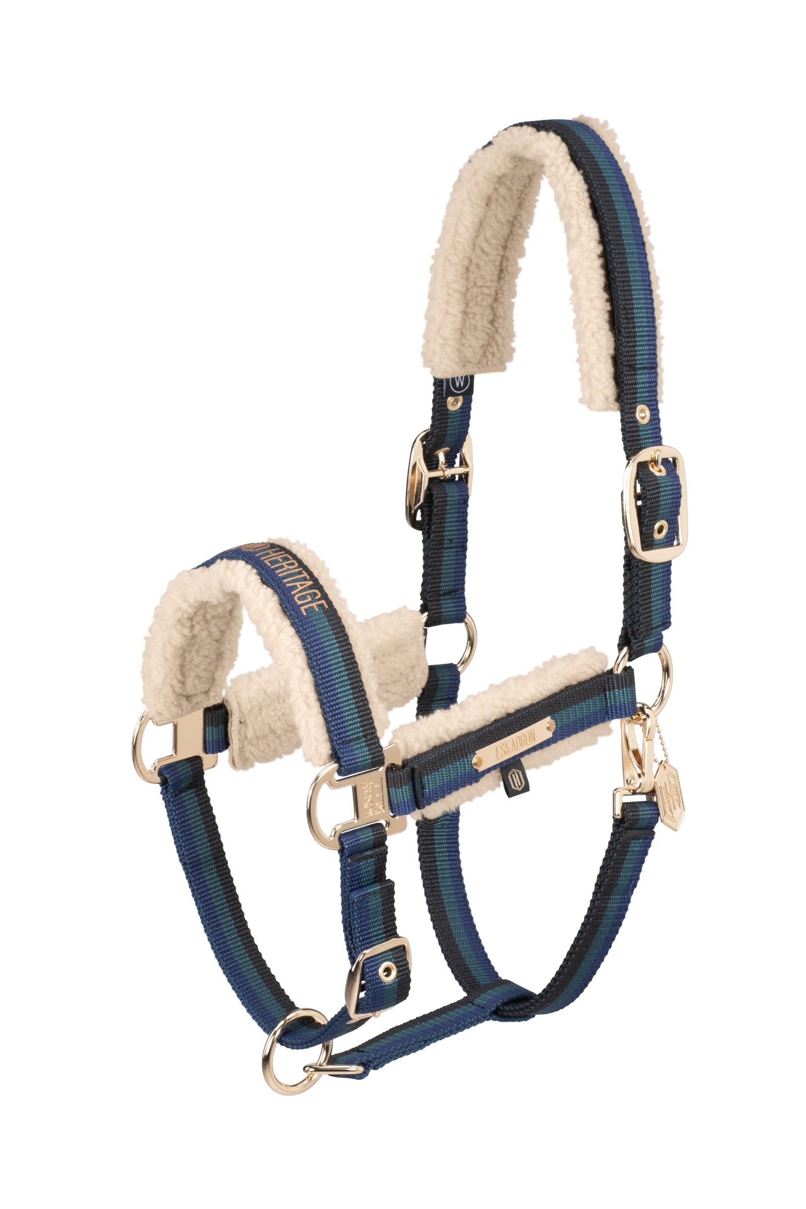 Eskadron Heritage AW24 Teddyfleece Halster met Double Pin Halsters & Halstertouwen