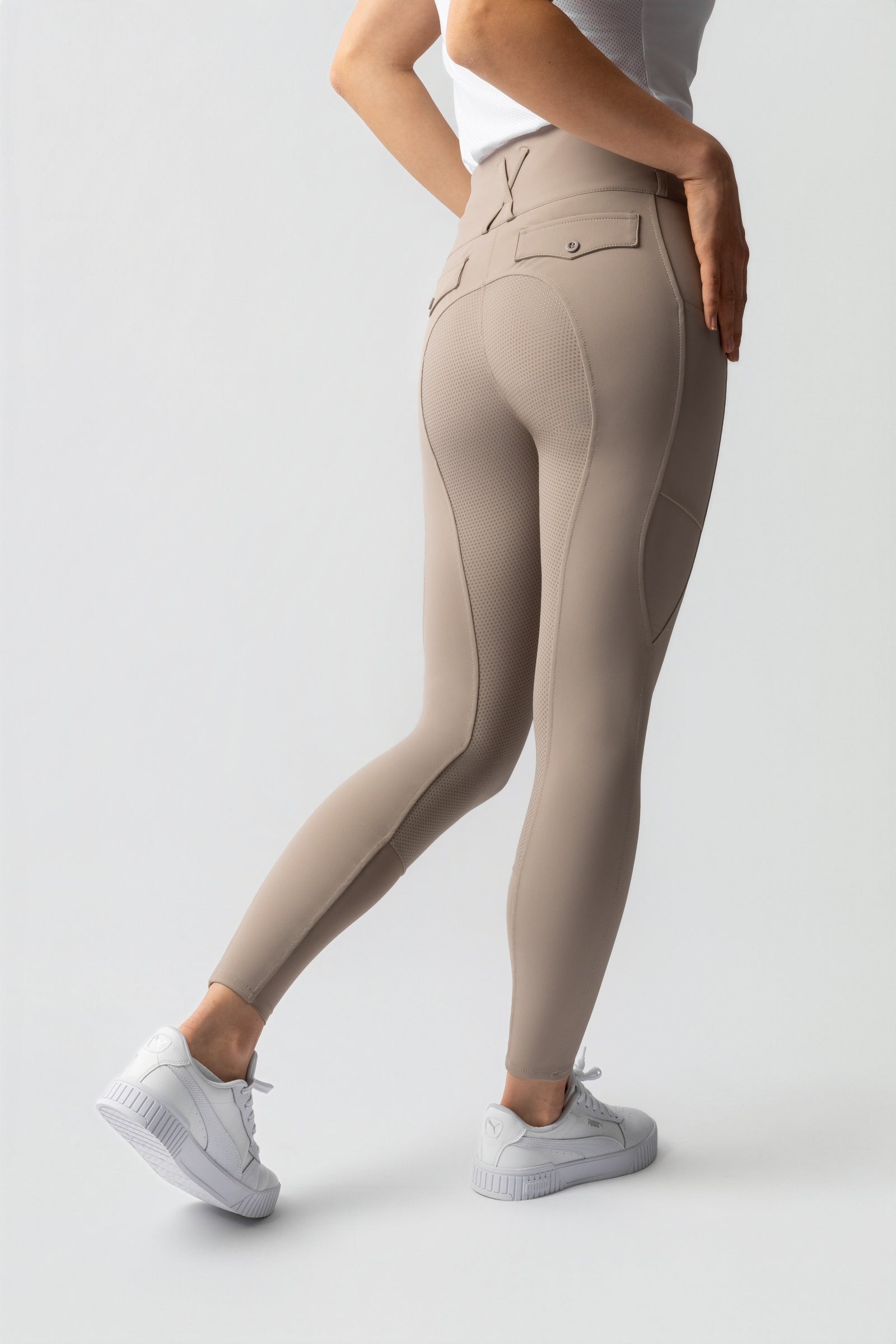 Horze Leonie damesrijbroek met fullseat siliconen grip UPF 40+ Womens Breeches