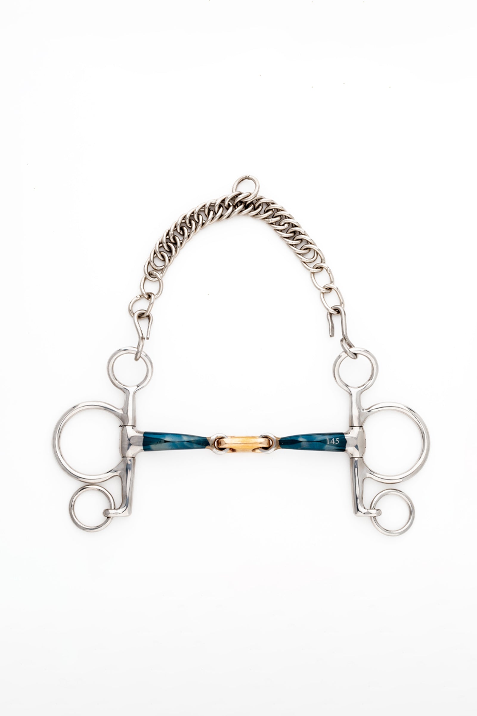 Kavalkade ergonomisch pelhambit, dubbelgebroken, kort, 14 mm Bitten