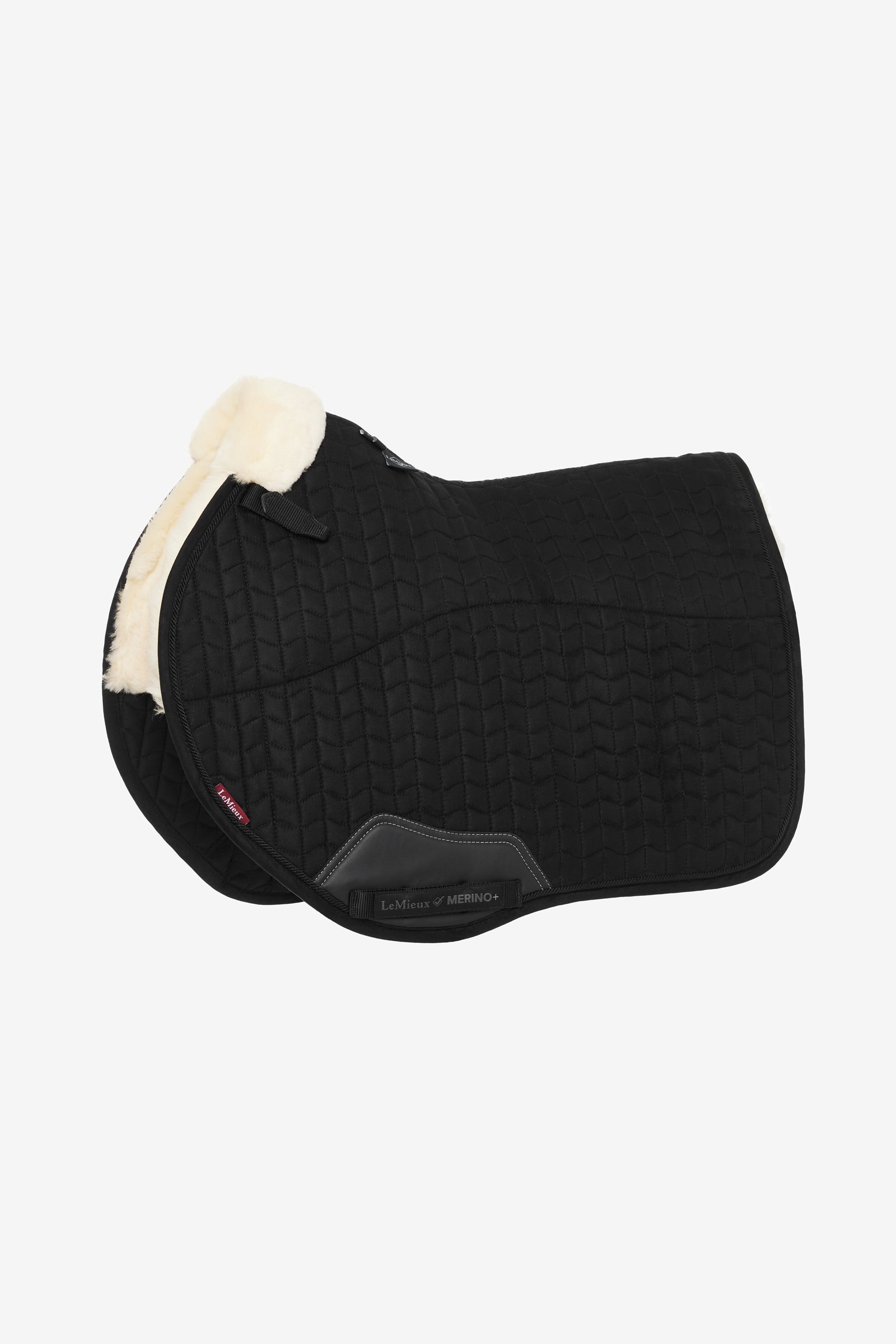 LeMieux Merino+ Suede Eurojump Zadeldoek Zadeldekjes